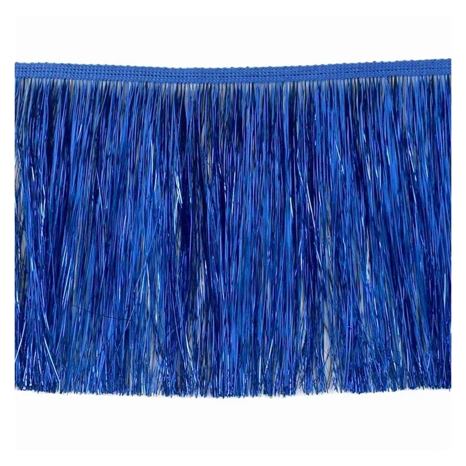 5/10M 10/15/20cm Glänzende Quasten Fransen Nähen Kleidung Spitze Fransen Trim Latin Kleid Vorhang Dekoration(RoyalBlue,20cm-10Meters)