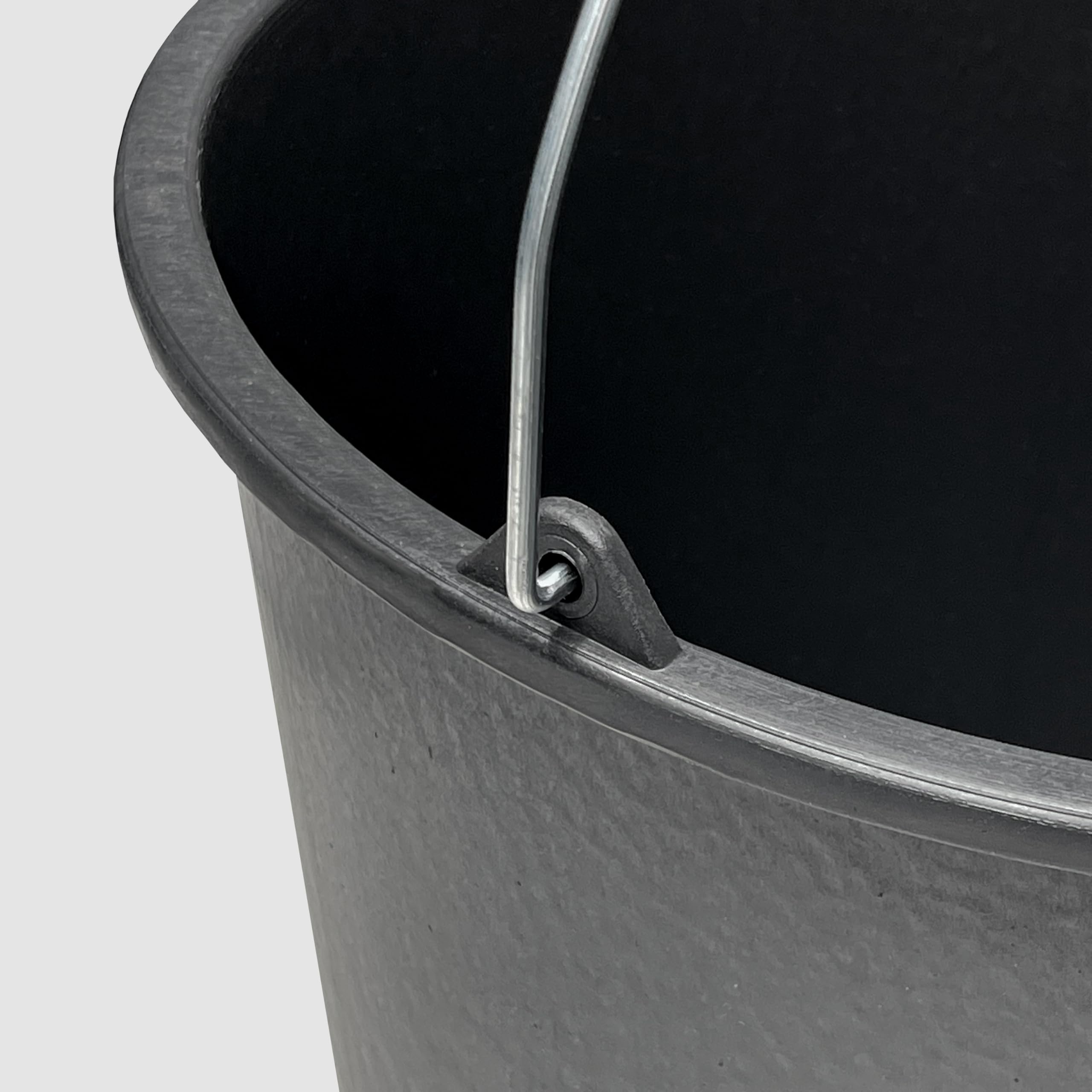 TAMS® Secchio da costruzione 5/12/20 l, secchio per malta e cemento, in plastica robusta, stabile per giardino, cantieri e agricoltura (a scelta come confezione da 5, 10 o 20) (20, 20 litri)