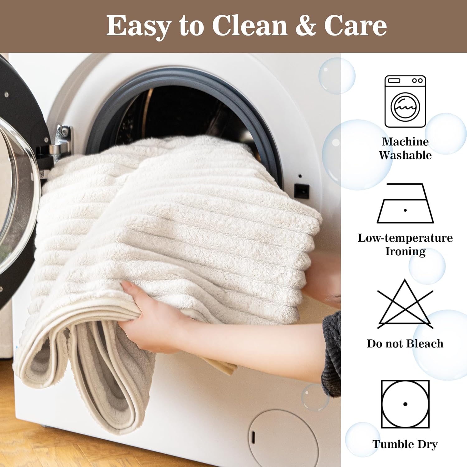 MYSKY HOME 100% Waterproof Couch Cover for Dogs Washable, Non Slip Couch Covers for 2 Cushion Sofa Pet Friendly, Thick Soft Sofa Covers Slipcovers Blanket Dog Bed Cover, Cream, 35"x82.7"