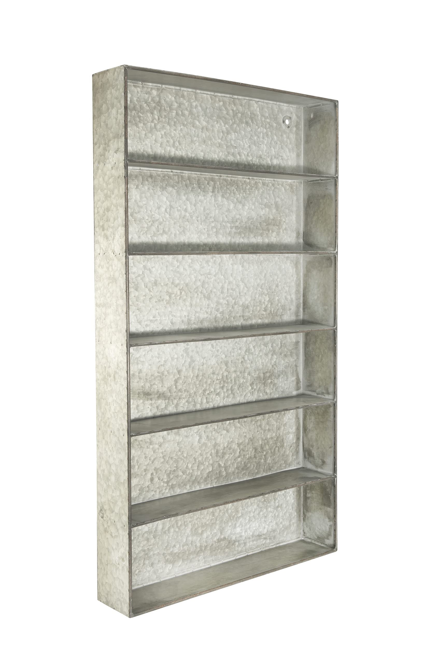Amazon.com: Creative Co-Op Distressed Grey Metal 6 Tier Wall Shelf