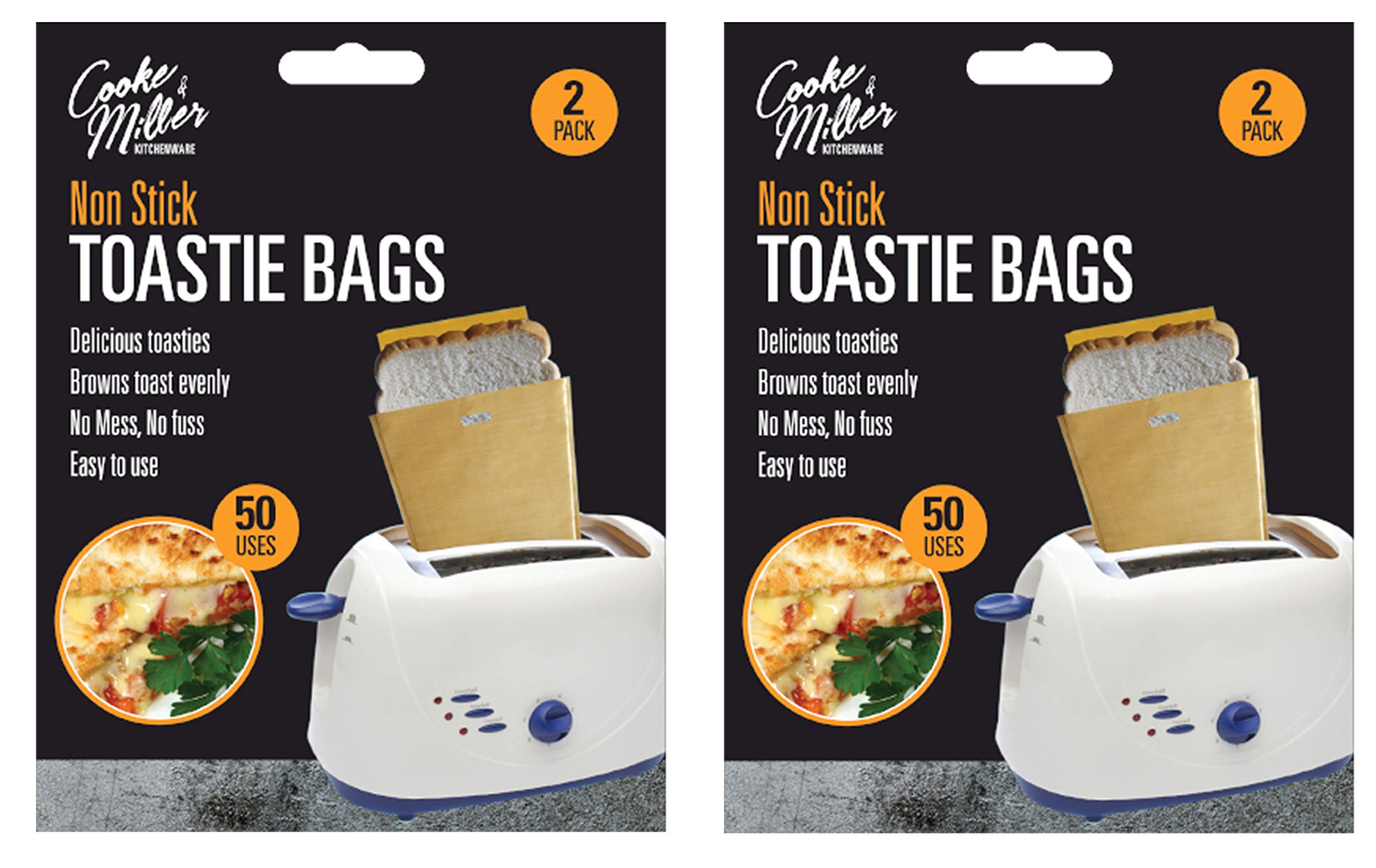 Non Stick Reusable Toaster Toastie Sandwich Toast Bags Pockets Toaster Bags (4)