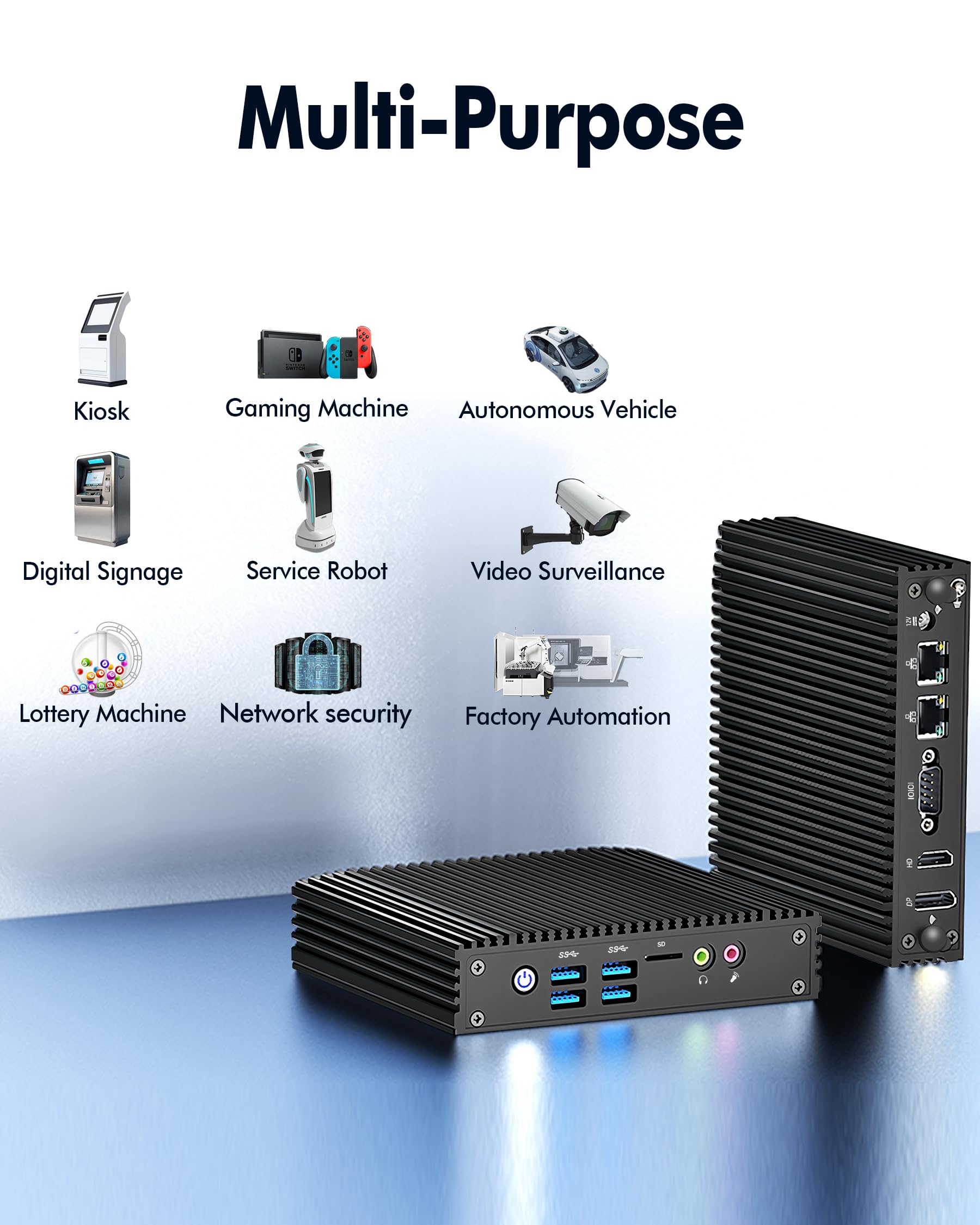 Amazon.com: Fanless N100 Mini PC Firewall Micro Appliance,12th in