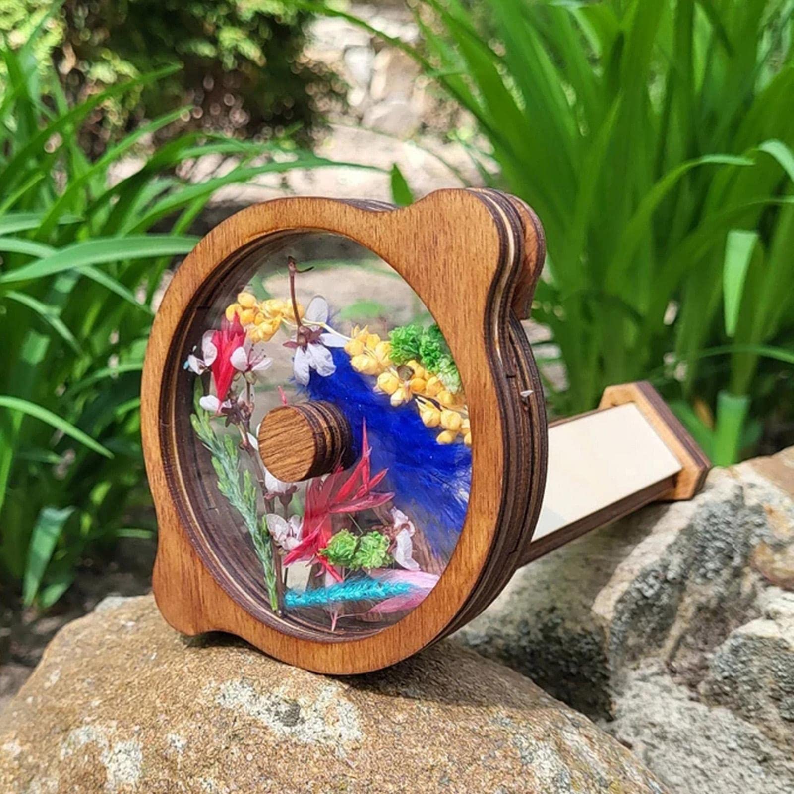 Amazon.co.jp: 2個の天然木万華鏡、万華鏡キット、子供用木製手作り