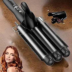 Modelador De Cachos Tri Ondas 3 Em 1, Ondulação Em 3D, Revestimento Em Cerâmica, Ondas Definidas, Profissional, Para Todos Os Tipos De Cabelo, Marca VARENZIA