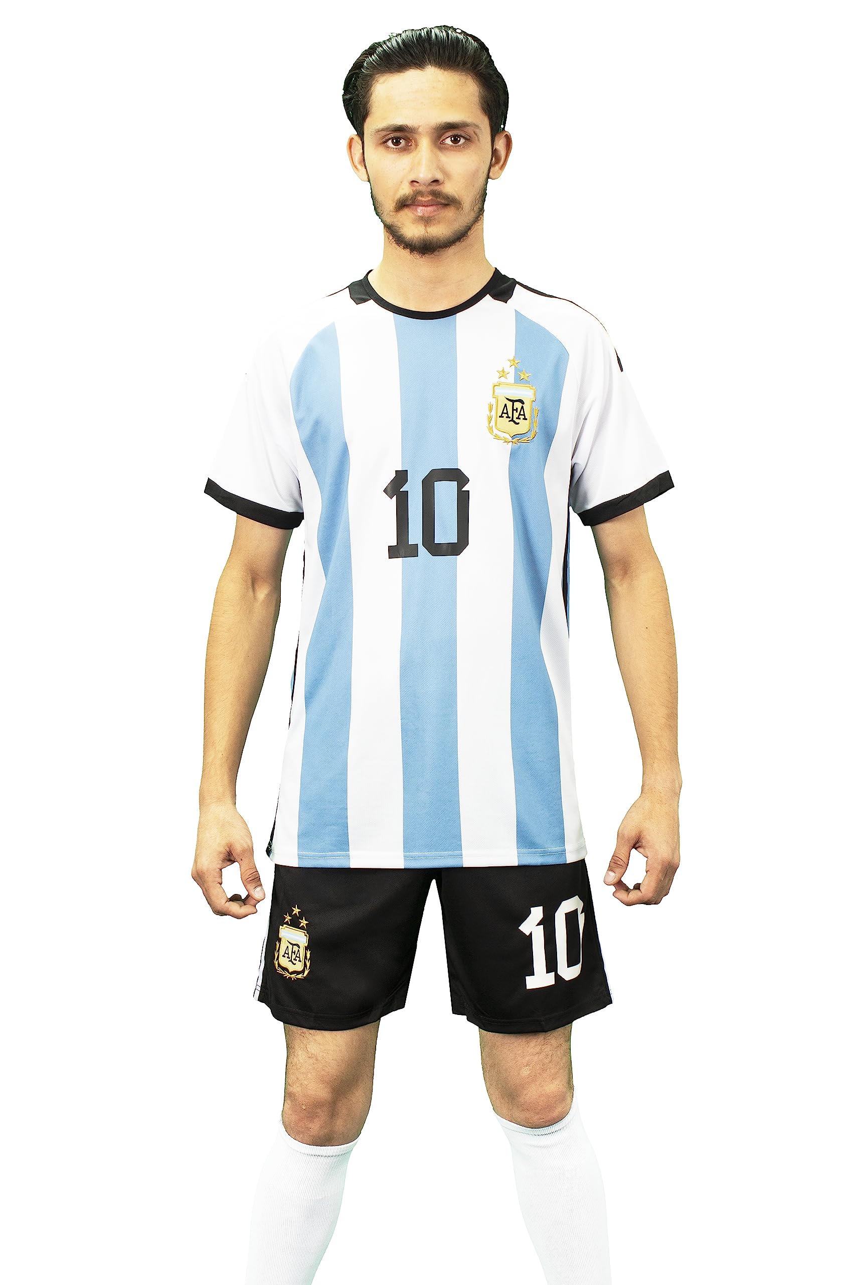 Argentina Soccer jersey T-Shirt And Short For Adult Size (S-XL)