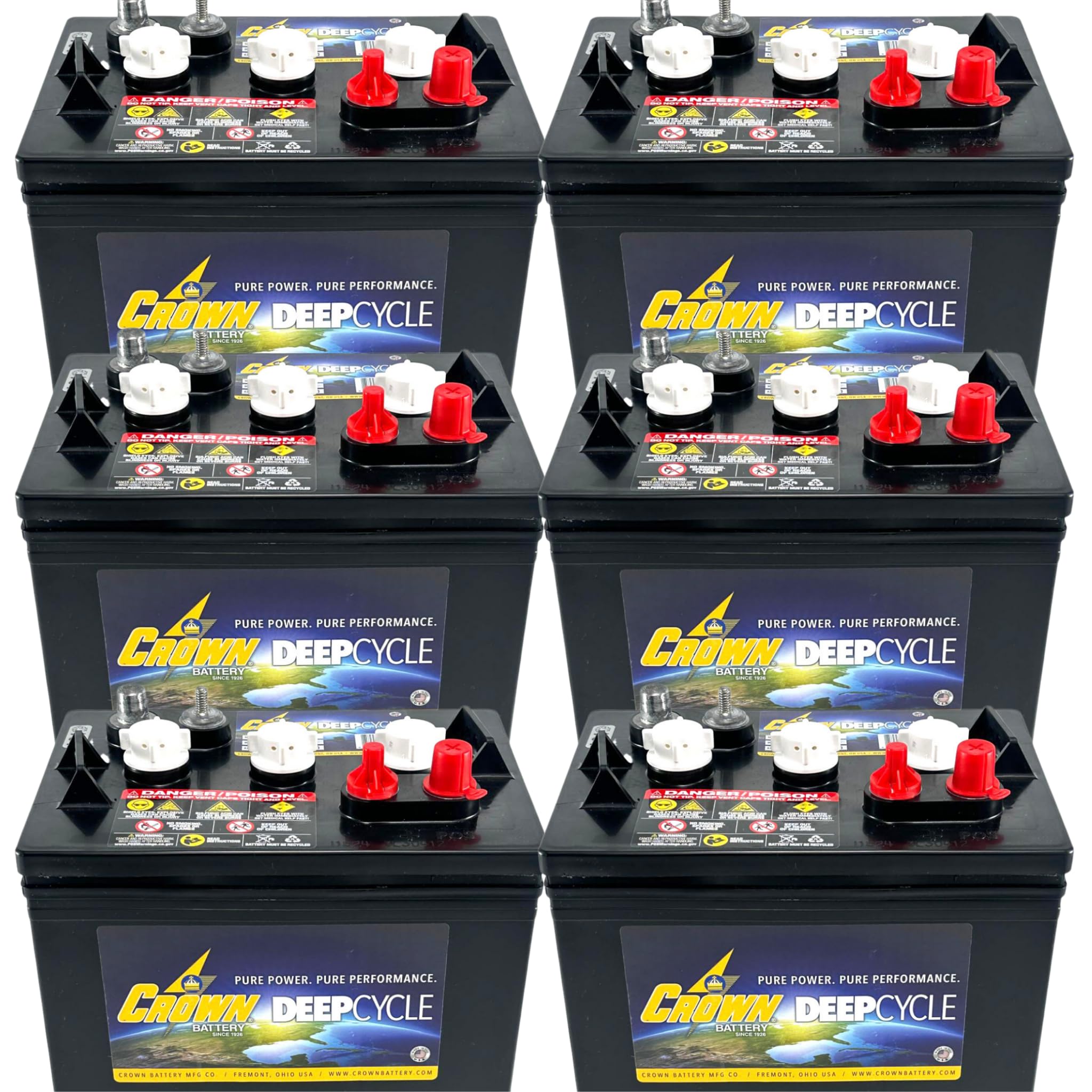 Amazon.com: Crown CR-220 6V 220Ah Deep-Cycle Battery for Golf