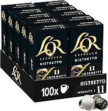 L'Or Espresso Café - 100 Capsules Ristretto Intensité 11 - compatibles Nespresso®* (lot de 10 x 10)