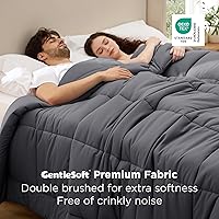 Vista 3 de Bedsure Relleno de edredón – Edredones acolchados de gran tamaño King, edredón para todas las estaciones, ropa de cama alternativa de plumón suave