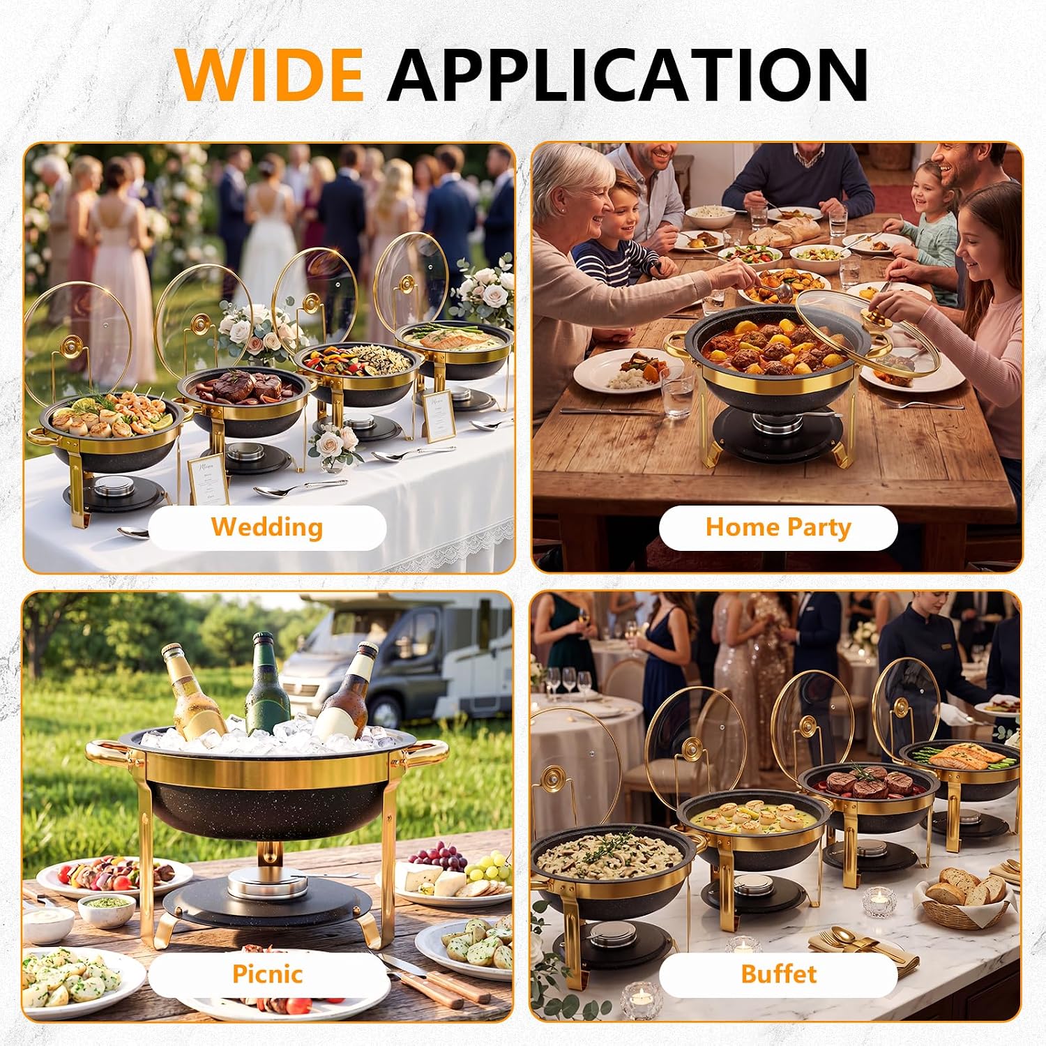 Versatile Chafing Dish Applications