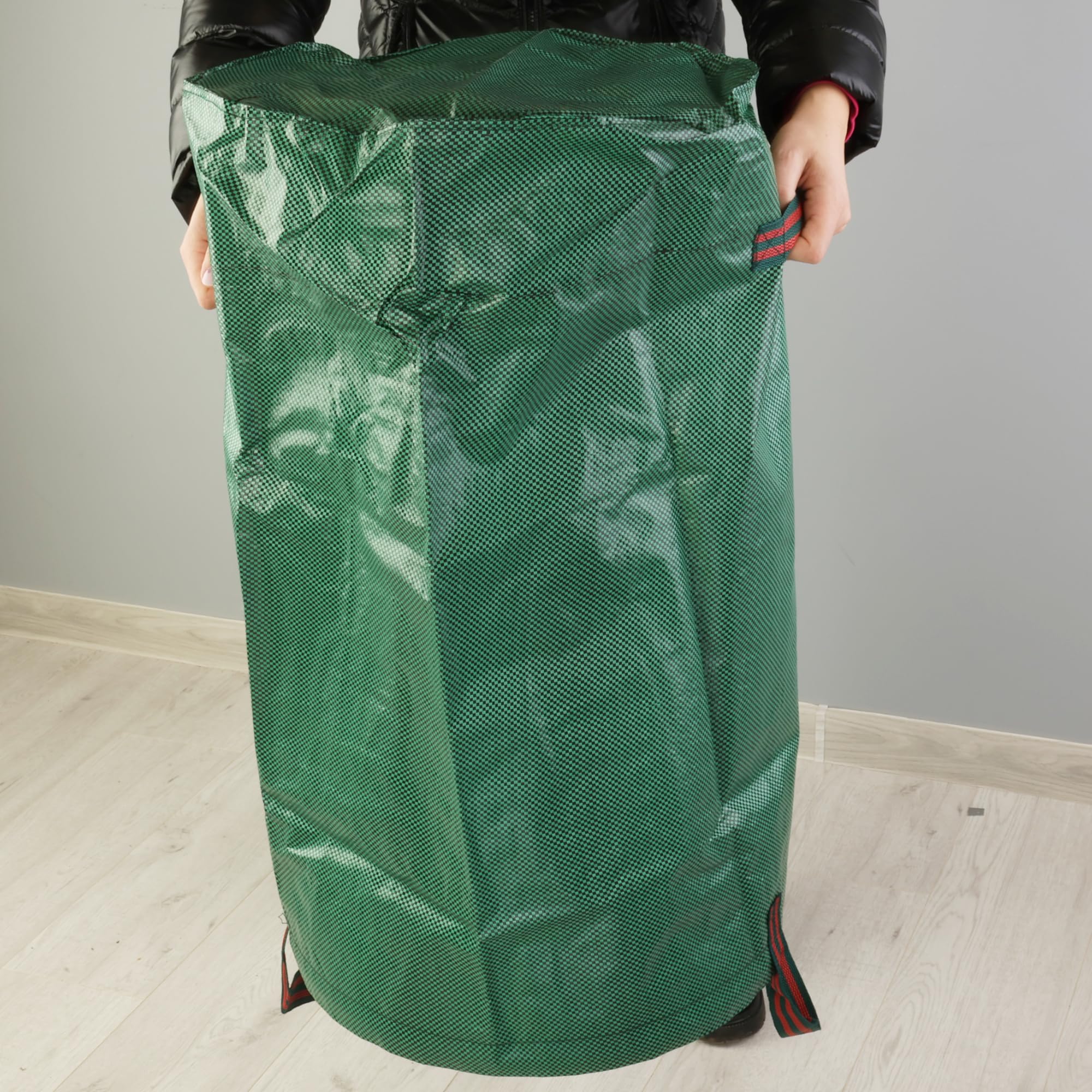 GardenMate worek ogrodowy na odpady ogrodowe, 120 l, stabilny worek na odpady ogrodowe, worek na liście, do cięcia trawnika, składany, duży, wytrzymały, z tkaniny polipropylenowej