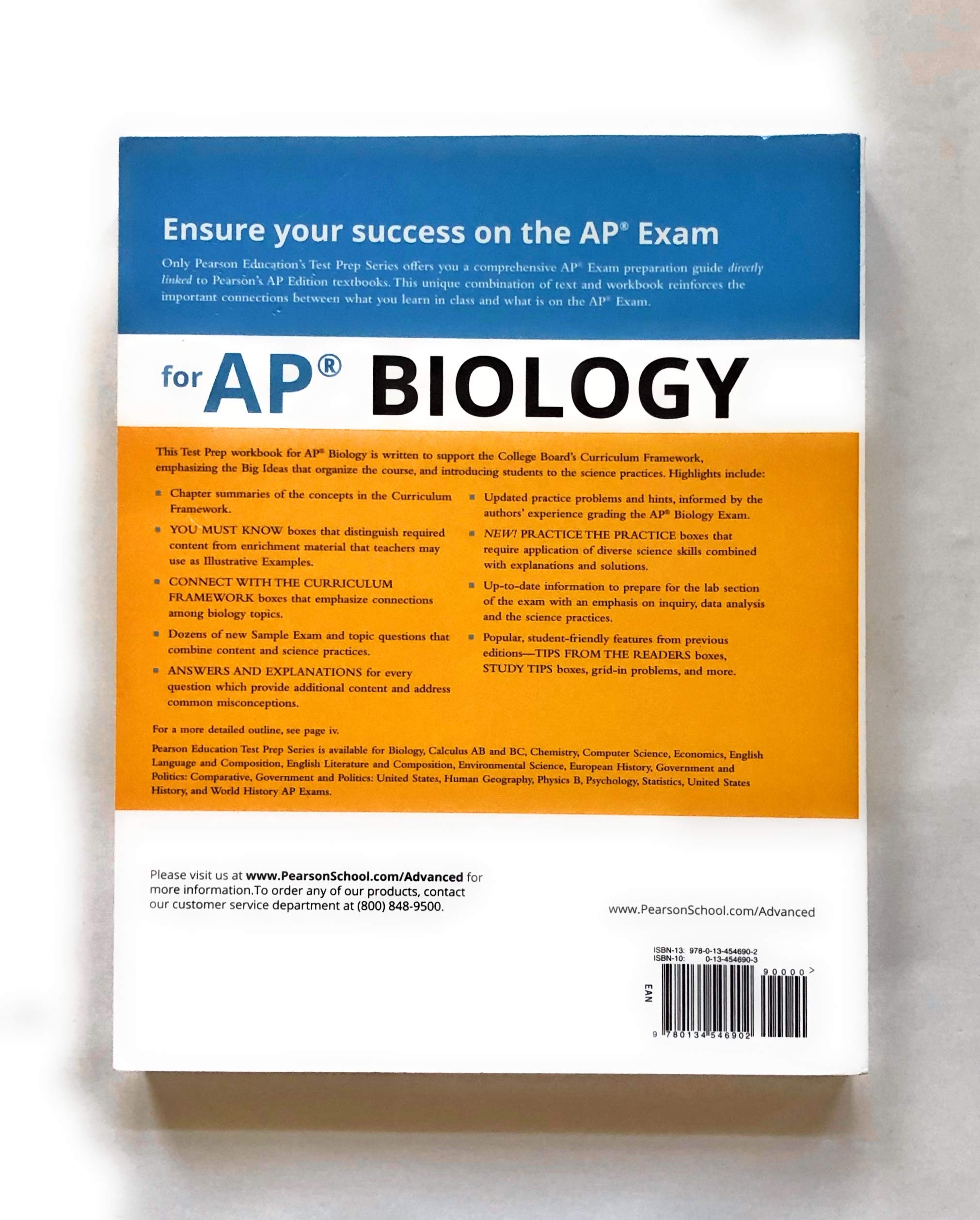 Preparing for the Biology AP Exam, Biology (School Edition) [Paperback] Urry, Lisa A; Cain, Michael L - PT01