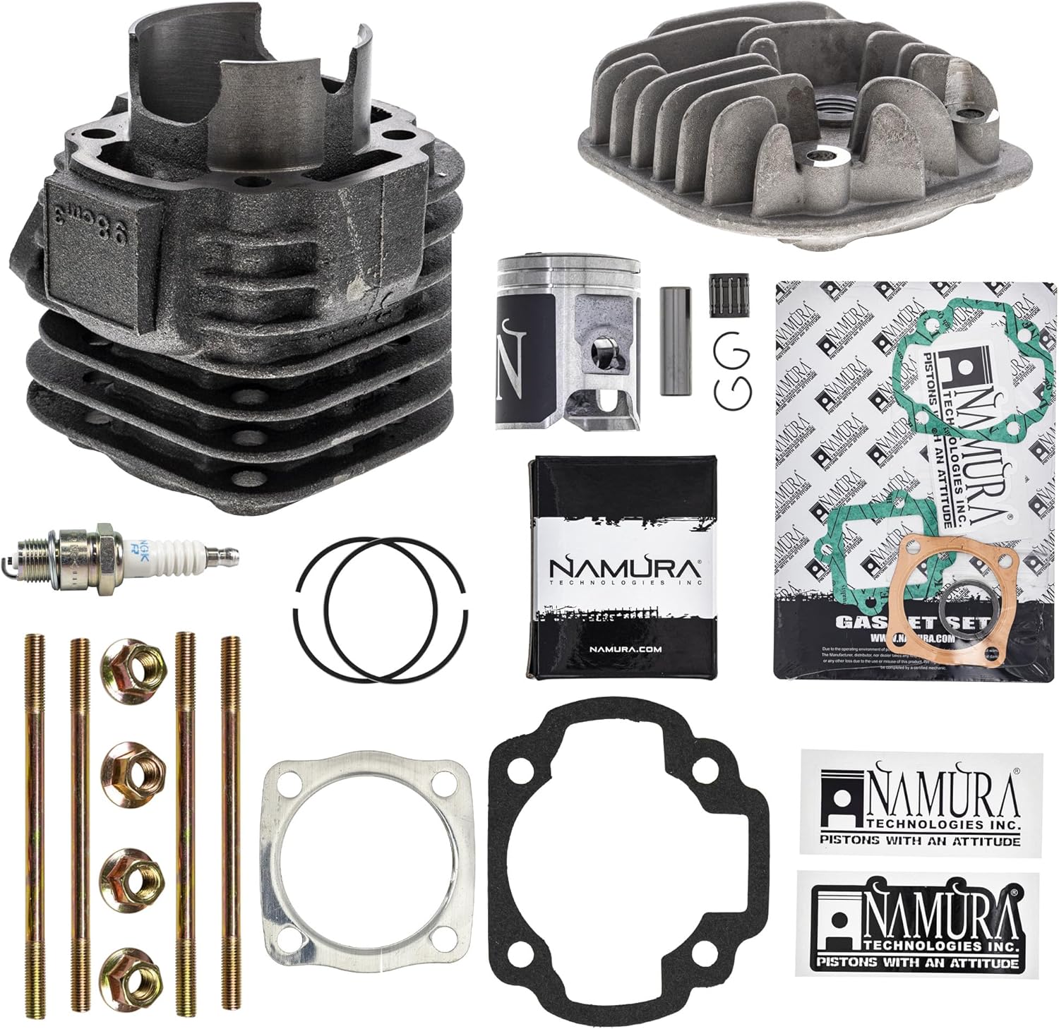 NICHE Cylinder Namura Piston Cylinder Head Gasket Stud Kit for Polaris Sportsman 90 0450007