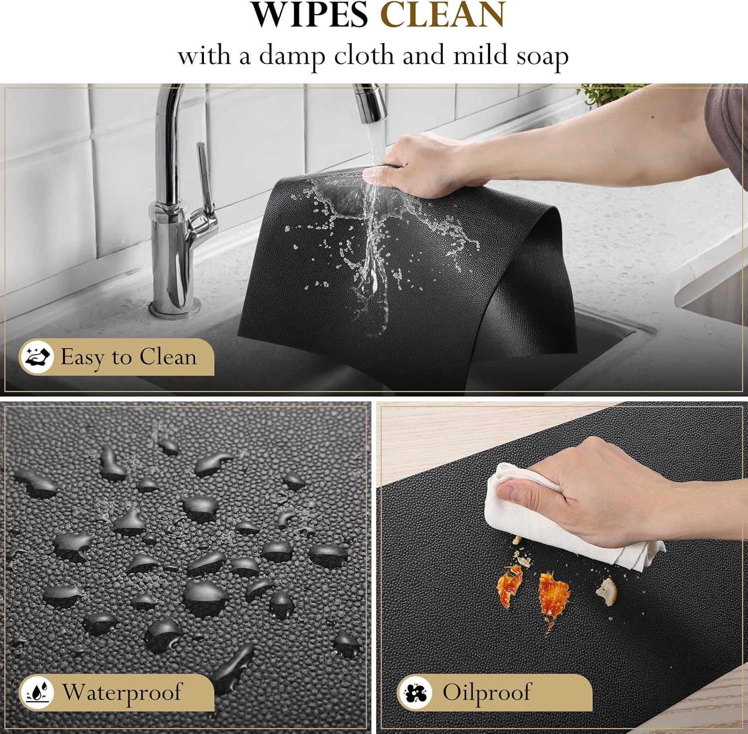 Drawer Liner for Cabinets, Shelf Liner Non Adhesive Non Slip Foam Mat for Kitchen, Pantry, Bathroom, Cupboard, Garage, Closet, Shelves, Drawer, Tool Box 24" W x 240" L(Black)