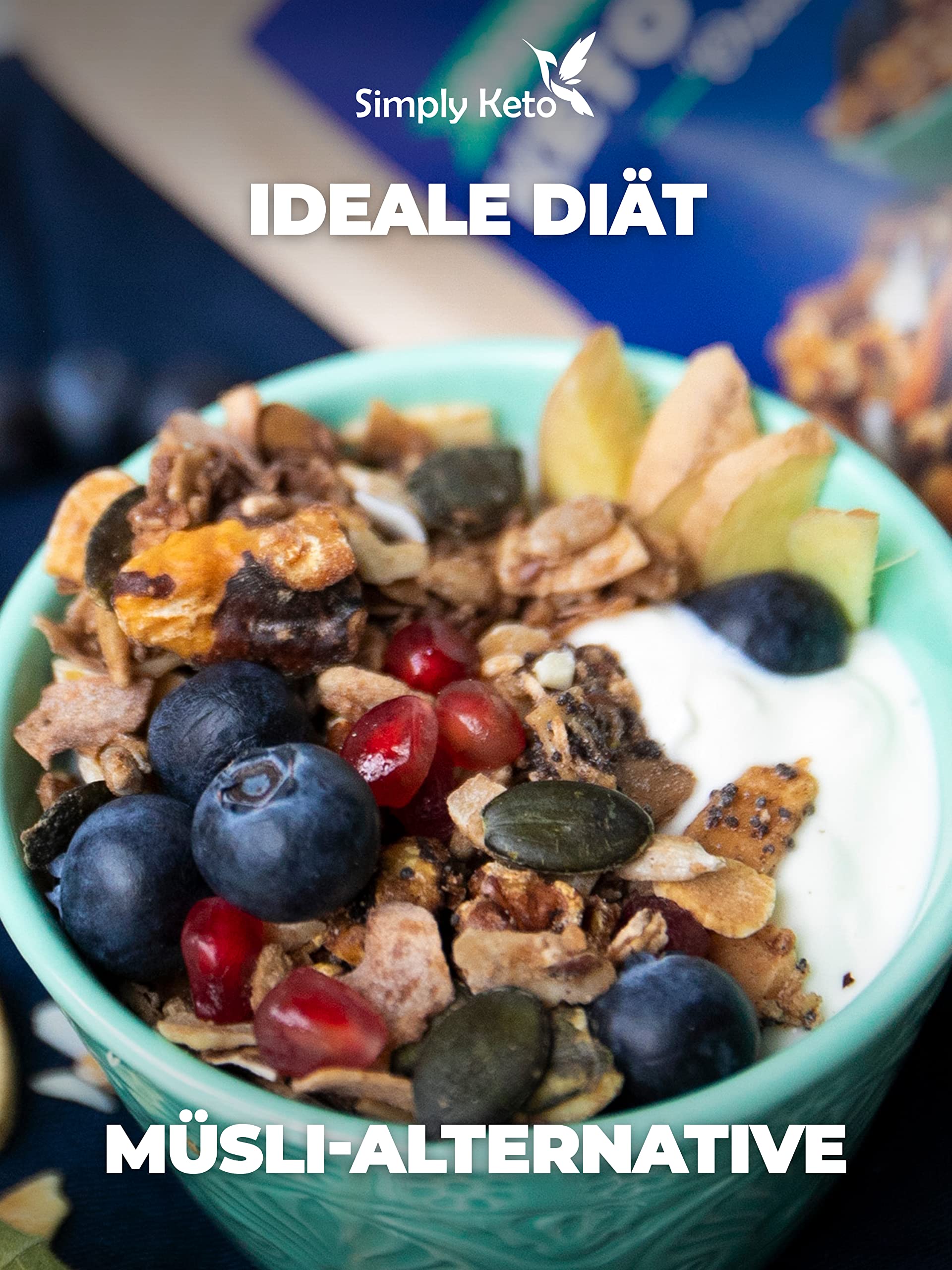 Simply Keto Muesli Crujiente Orient Sun - Muesli bajo en carbohidratos sin azúcar - 250g Delicioso Keto Muesli para un desayuno perfecto - Paleo y Vegano - Sin soja, lactosa y gluten - 250g