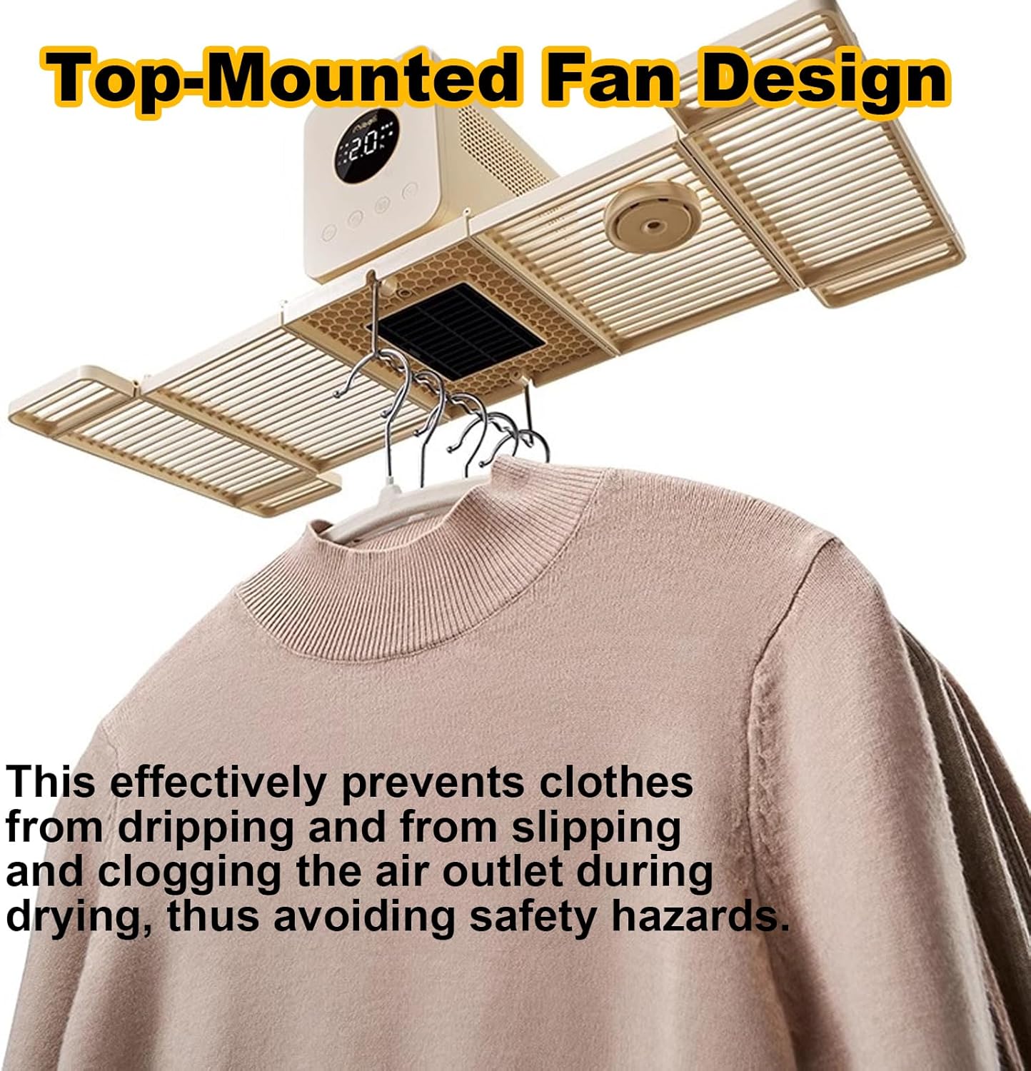 Portable Clothes Dryer, 850W Foldable Compact Laundry Dryer with 15-Min Fast Drying, Timer & Quiet Mode, for Apartments, Travel, Dorm, RV