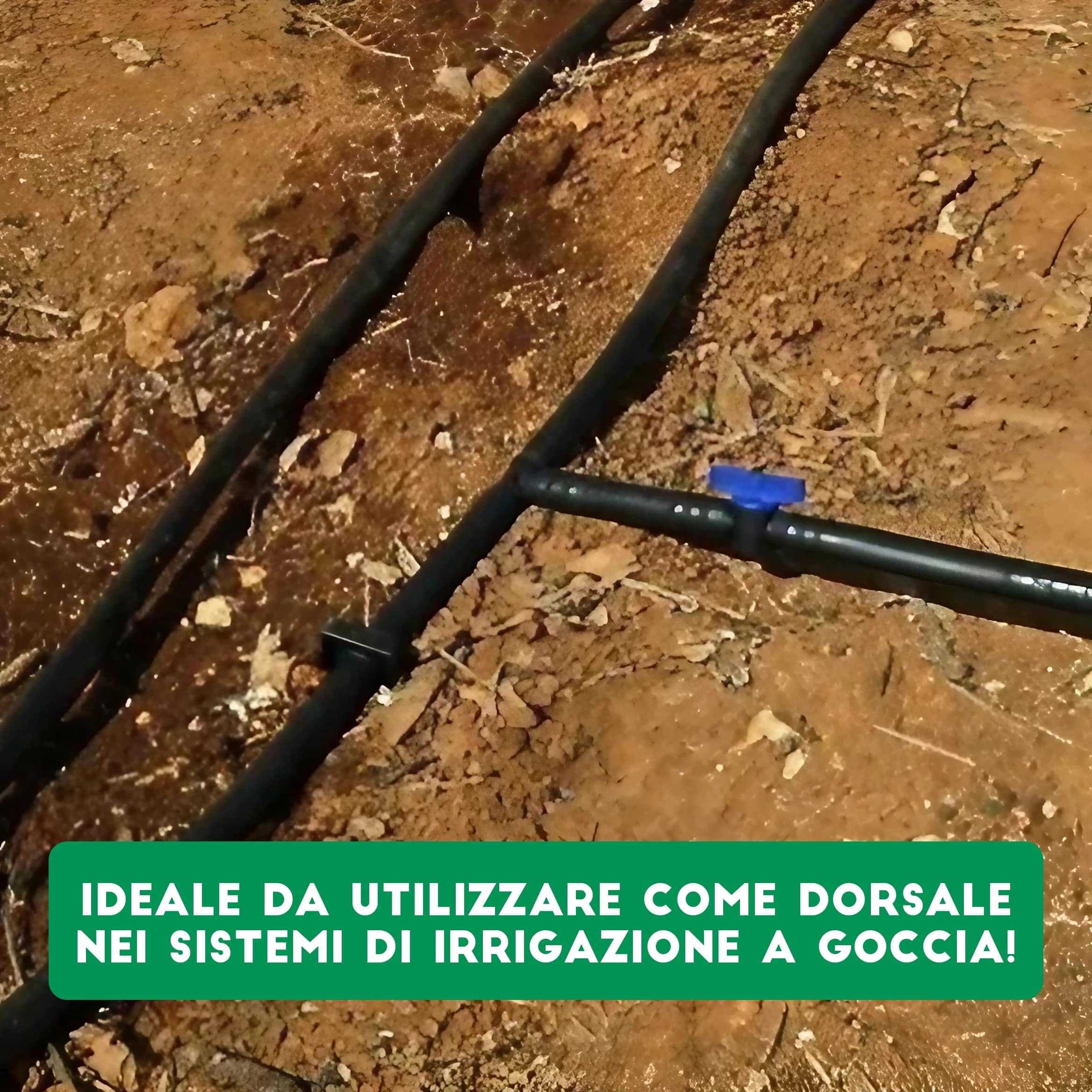 ESTO Tubo per Irrigazione PN 6, Tubo in PVC per Acqua 200 300 400 500 Metri, 20 25 32 ? Bassa Densità, Orto, Giardino, Tubo per Irrigazione 400 METRI/DN 20