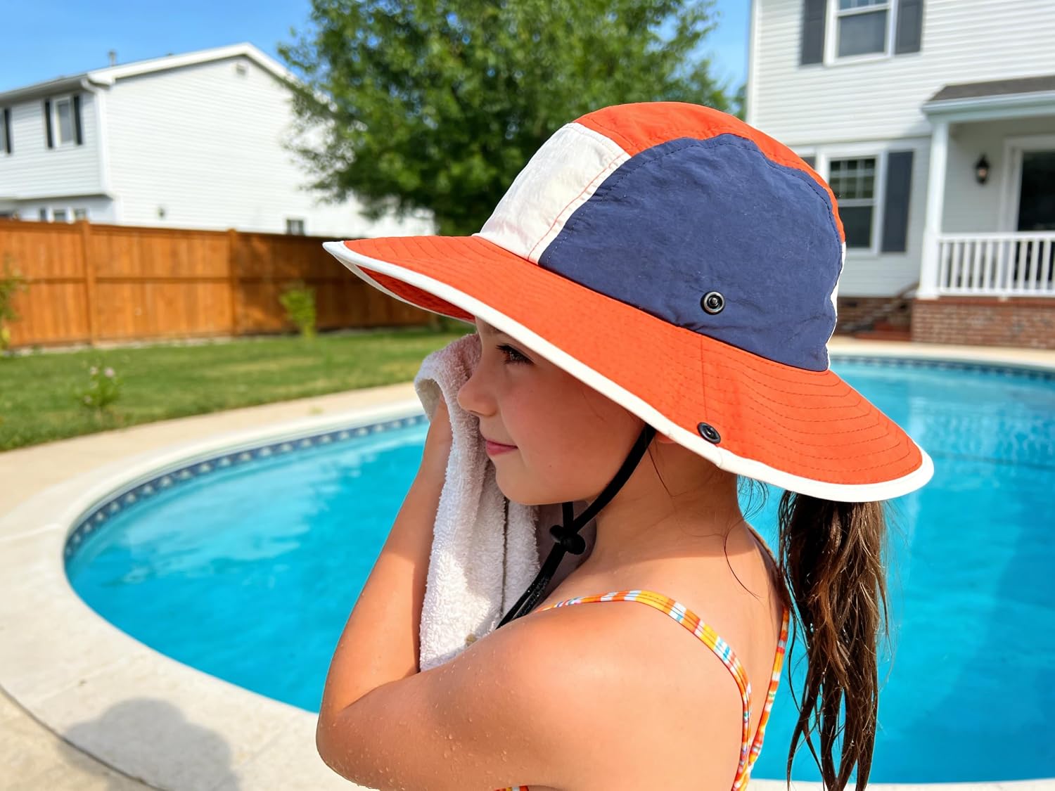 jerague Baby Sun Hat UV Protection, Summer Fashion Color Blocking Quick Dry Sunhat for Baby Kids Boys Girls