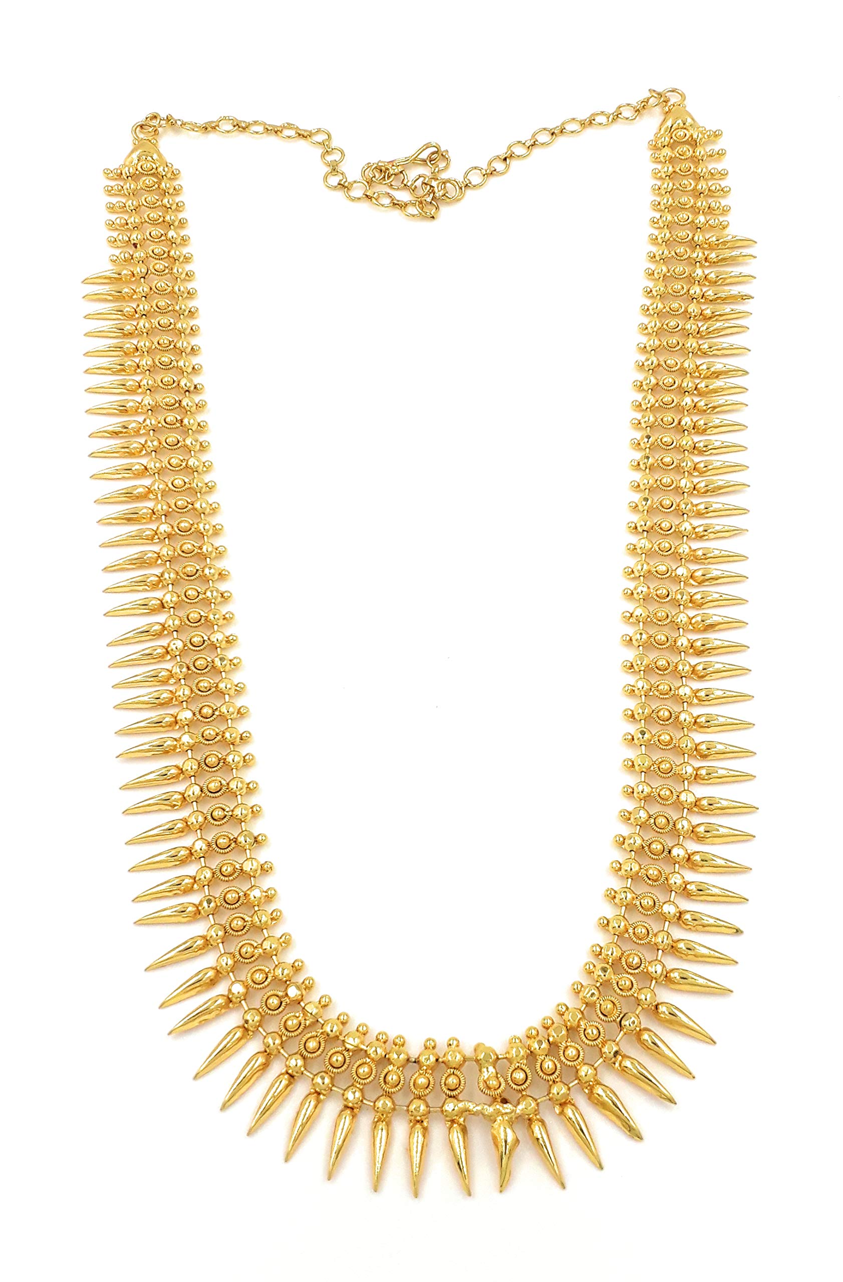 Anujeet Fashion 1797 Latest Stylish Gold Plated Fashion Jewellery Covering Long Jasmine Bud Haram Necklace for Women & Girls (B08Y55TPY6) Amazon Price History, Amazon Price Tracker