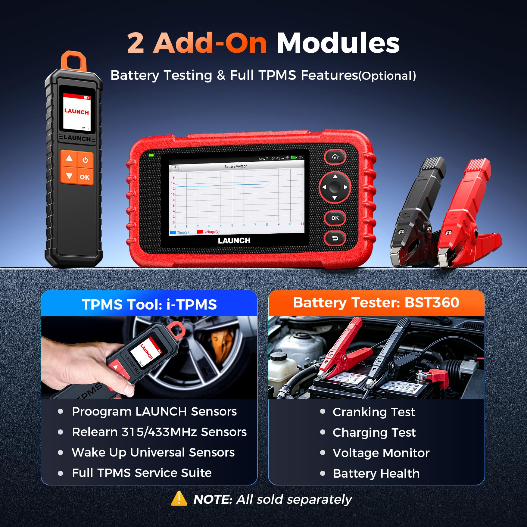 LAUNCH Globel CRP123X V2.0 obd2 Diagnosegerät KFZ-Codeleser für die ABS SRS Motor und Getriebe, 7 Rückstellfunktion, 10 OBD2-Funktionen, AUTOVIN, Lebenslanges kostenloses Update