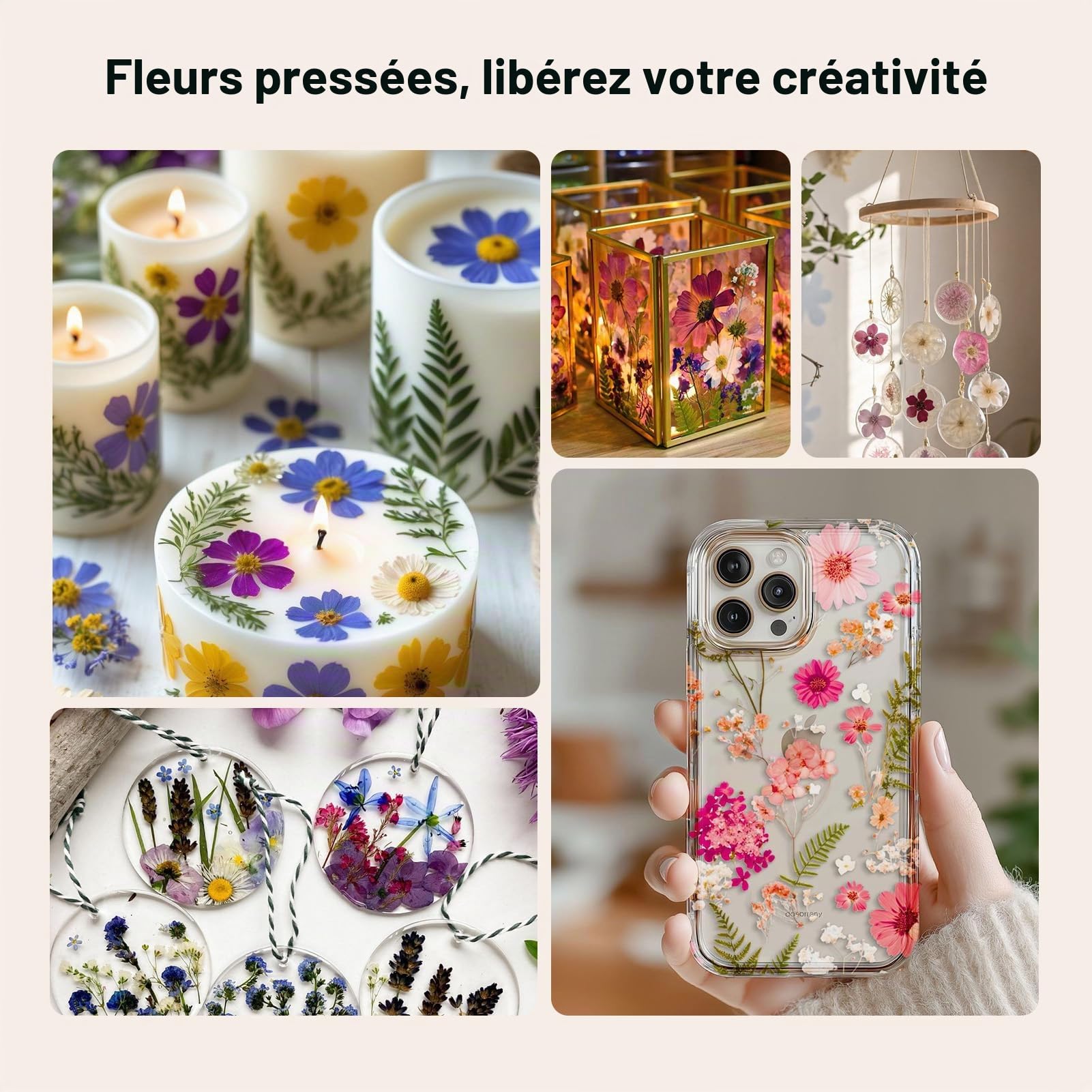 Caydo Kit de presse à fleurs en bois 27,9 x 27,9 cm 10 couches pour adultes, marque-page à faire soi-même, cadre de fleurs pressées – Conserve les bouquets funéraires de mariage et les plantes, les