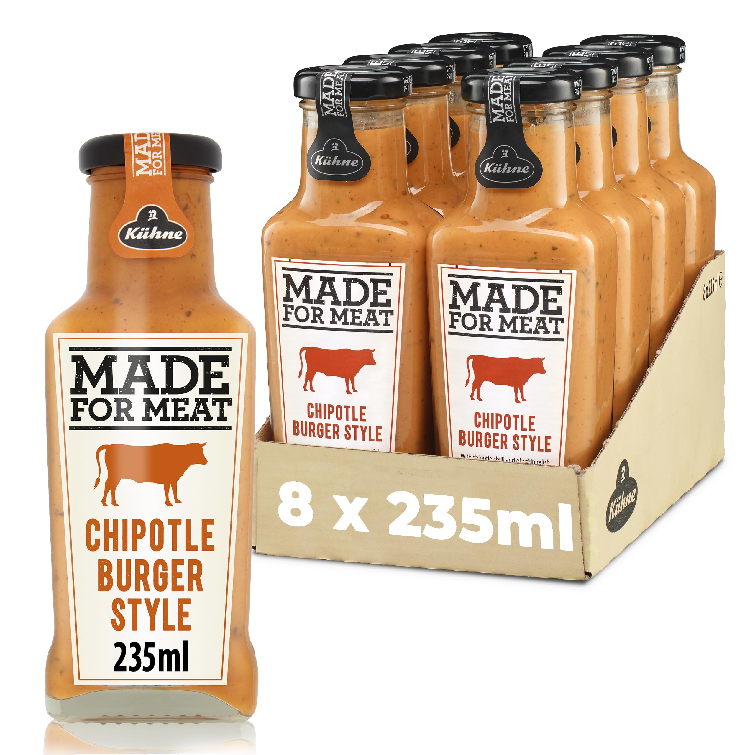 Kuhne Made for Meat - Chipotle 235ml (Pack of 8)