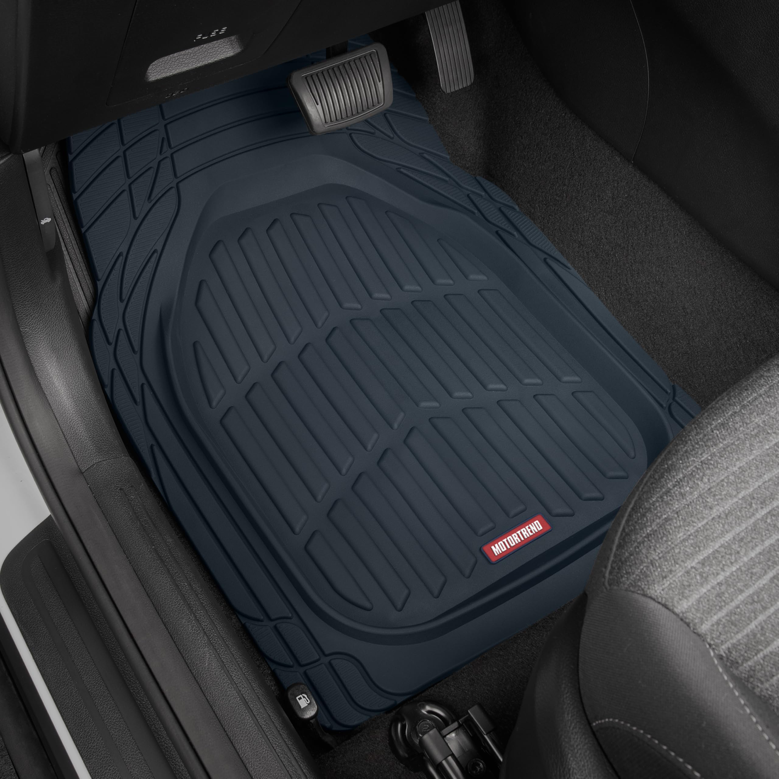 Amazon | Motor Trend FlexTough 車用フロアマット ブルー ディープ