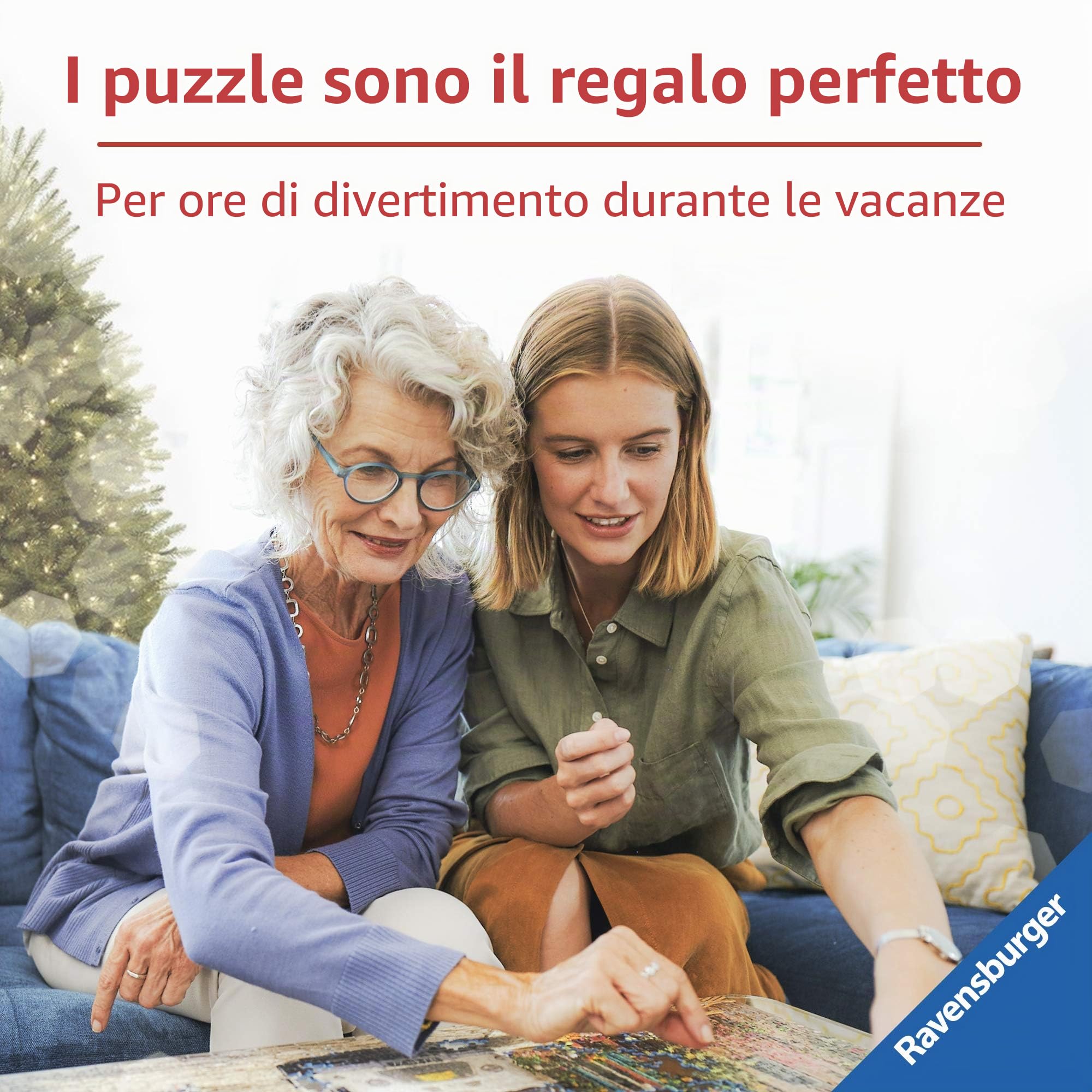 Ravensburger - Puzzle Castello di Neuschwanstein, Collezione Panorama, 2000 Pezzi, Puzzle per Adulti e Ragazzi, Idea Regalo per Lei o Lui, 132x61 cm