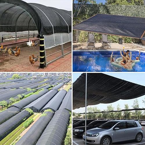 Vista 16 de Paño de sombra para plantas de invernadero, 80-90% protector solar para jardín al aire libre, pérgola, patio, césped, paños para perrera, gallinero