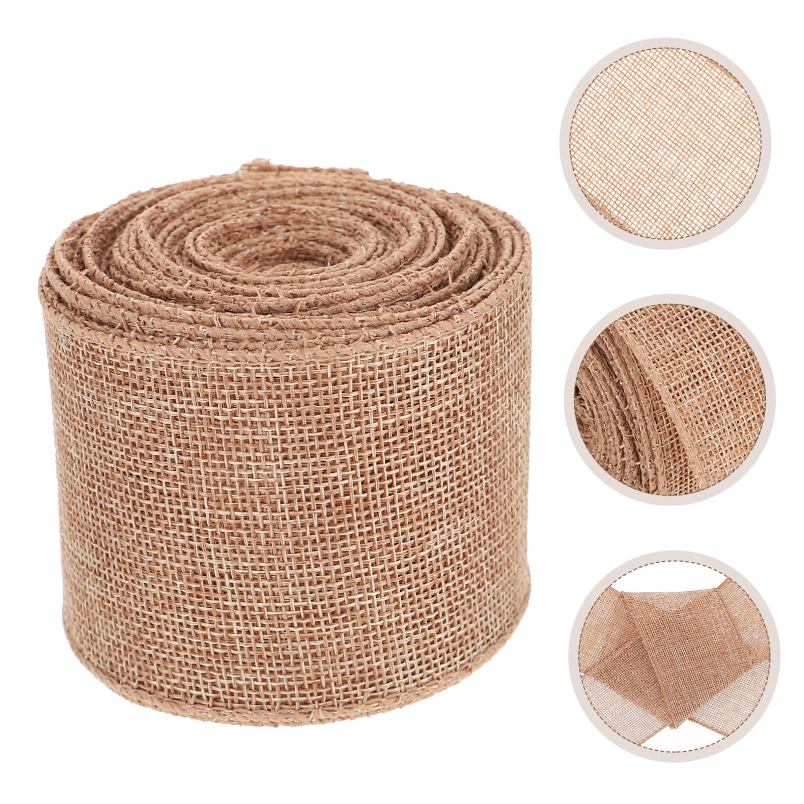 SHINEOFI 3rollen Rollband Imitation Von Jute Reinem Farbdesign Für -bastelprojekte Für Hochzeiten Dekorationen Und Kunsthandwerk Yards