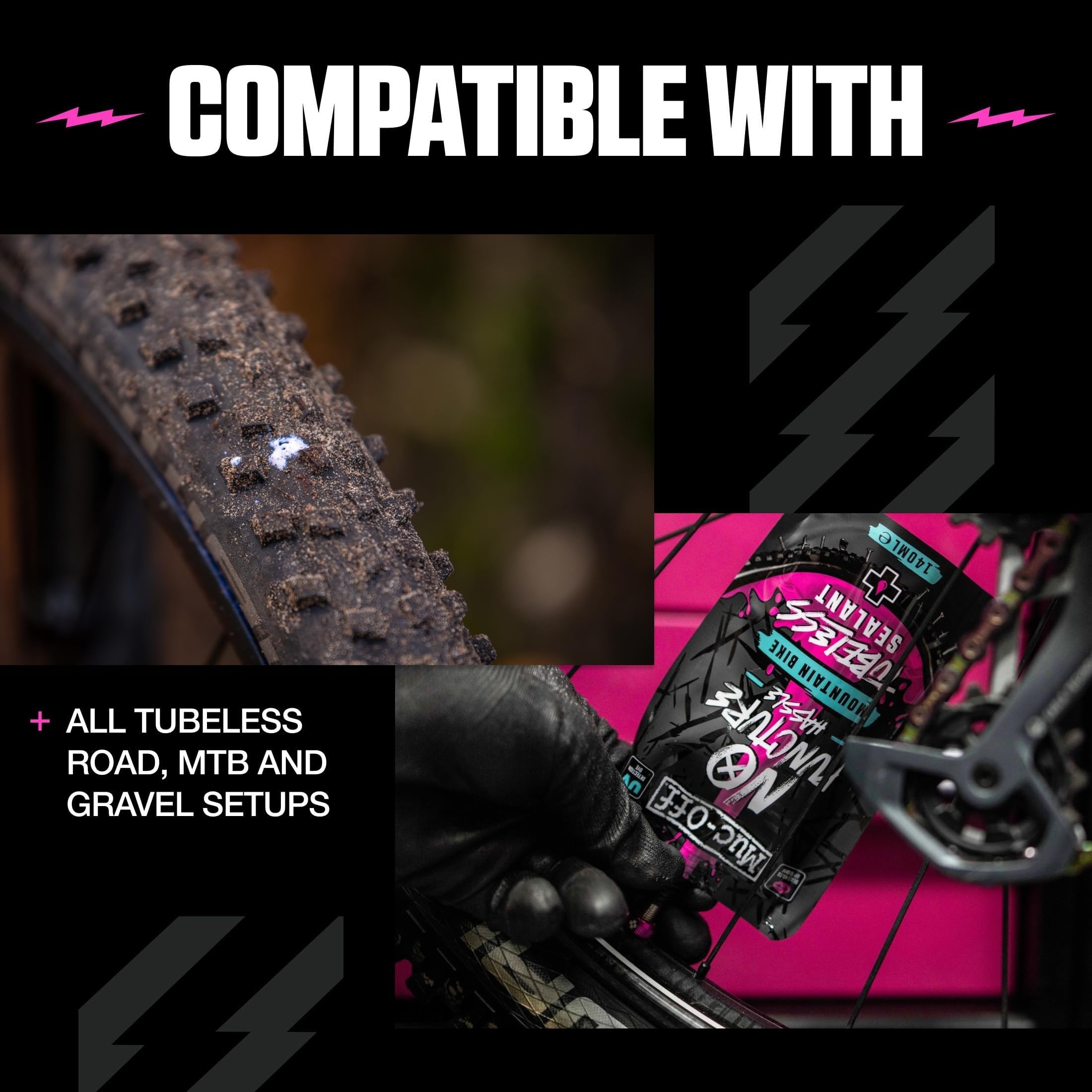 MUC-OFF Precyzyjny Bote muc-off liquido sellante bio 140 ml dla profesjonalistów i majsterkowiczów do codziennego użytku 140 ml