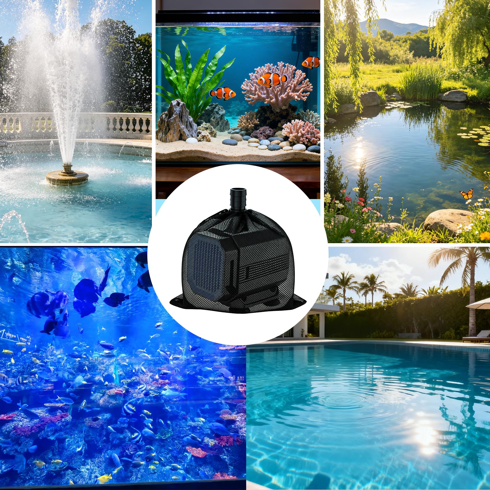 4 Pièces Sac De Pompe, Sac En Filet De Filtre De Pompe, Pompe Bassin Sac De Barriere De Pompe Pour Filtre Bassin Sac Filtrant De Pompe A Eau En Mai 96615923