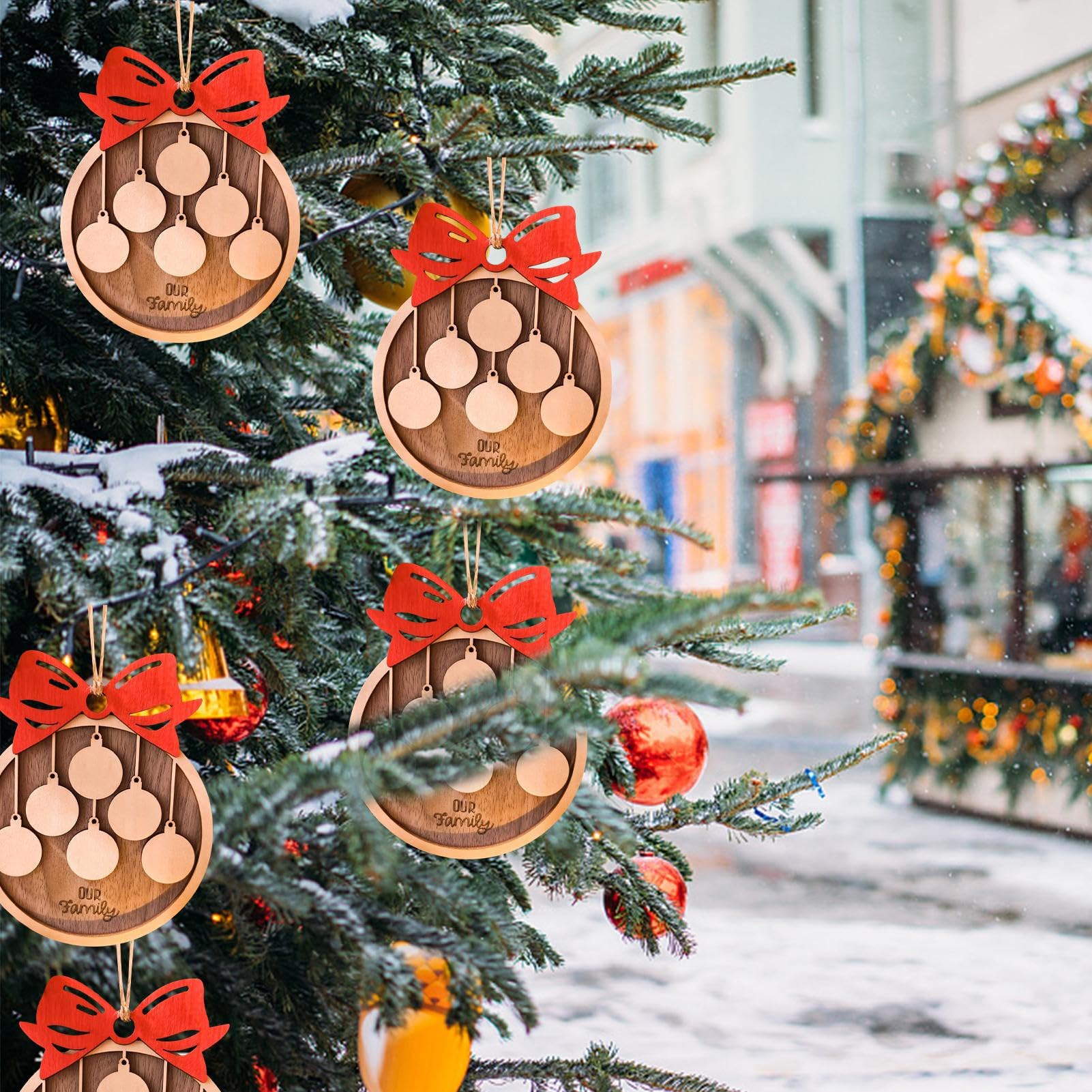 Amazon.co.jp: クリスマス吊り下げ木製オーナメント - クリスマスの
