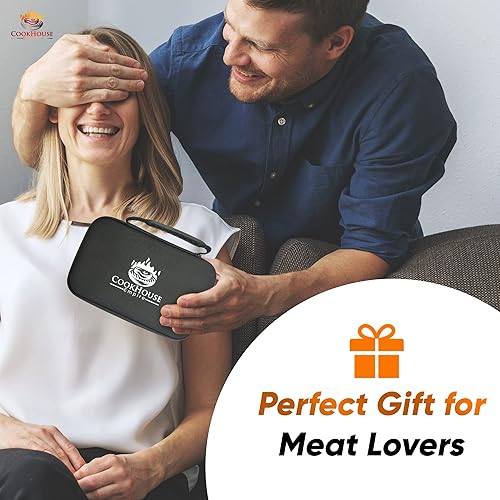 Miniatura 7 de Inyectores de carne para fumar - Kit de inyector de adobo de acero inoxidable con estuche y ventana para barbacoa, asar a la parrilla, 3 agujas de