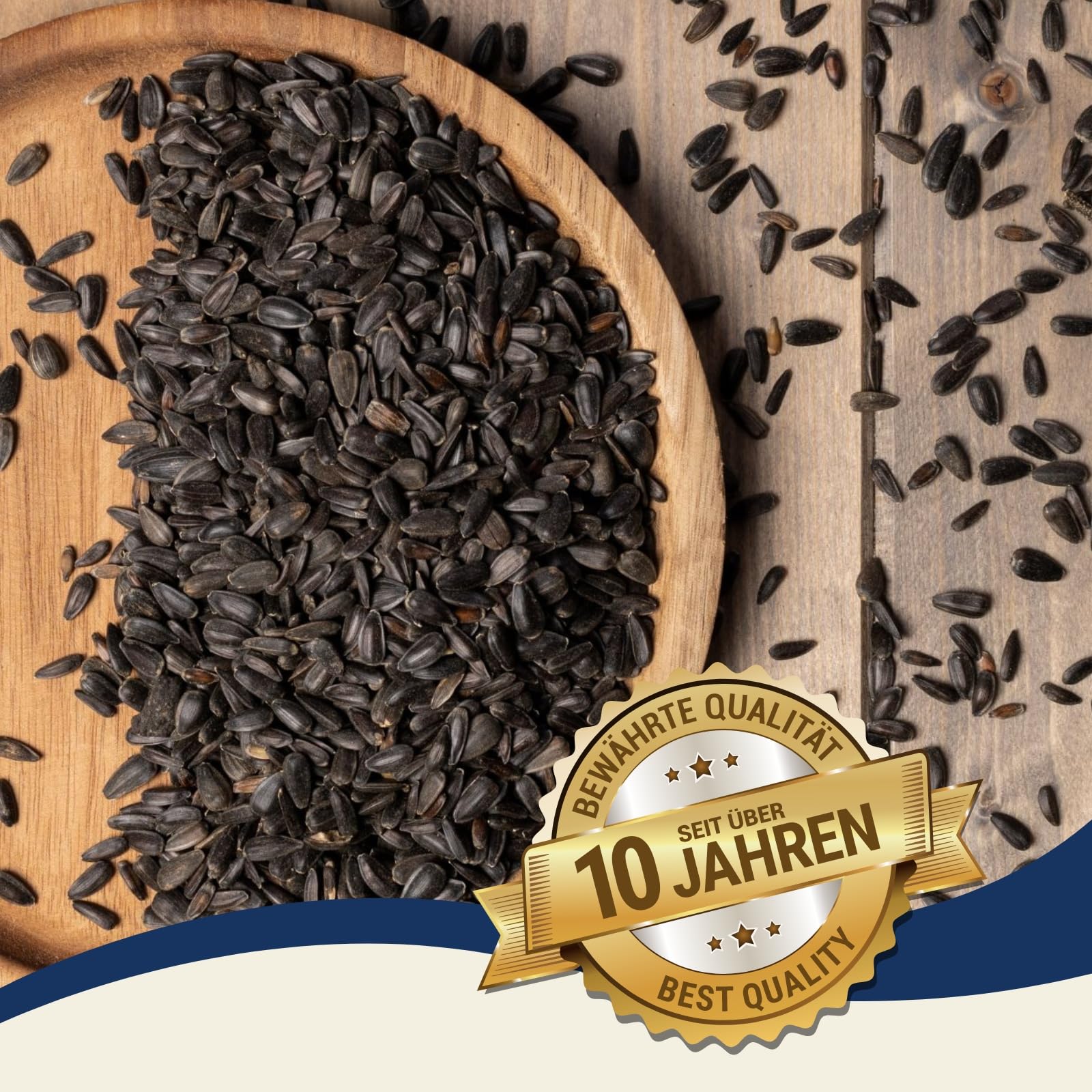 Lyra Pet® | 25 kg Sonnenblumenkerne Schwarz | Vogelfutter für das Ganze Jahr | Premium Wildvogelfutter | Idealer Energiespender für Sommer und Winter | Ölhaltiges Vogelstreufutter für Wildvögel