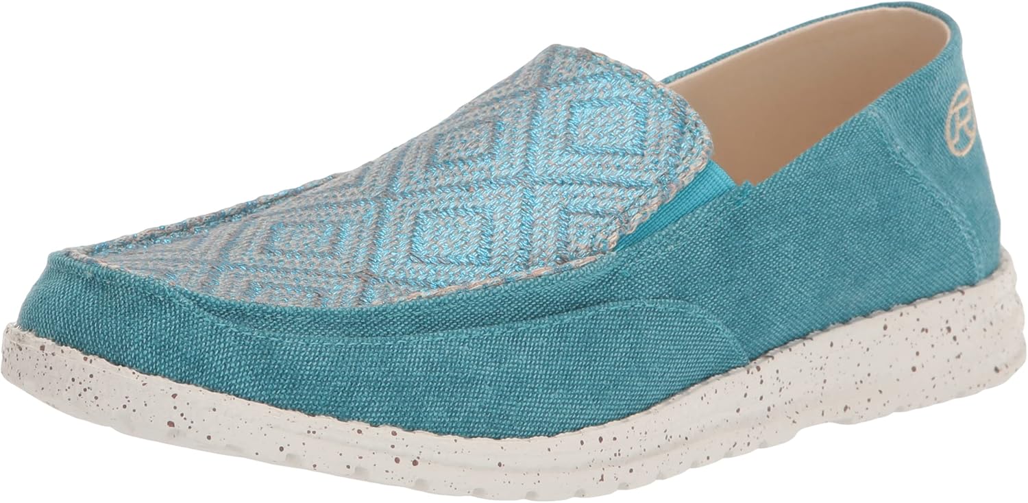 Roper Women's Hang Loose Slip On Loafer, Blue, 11