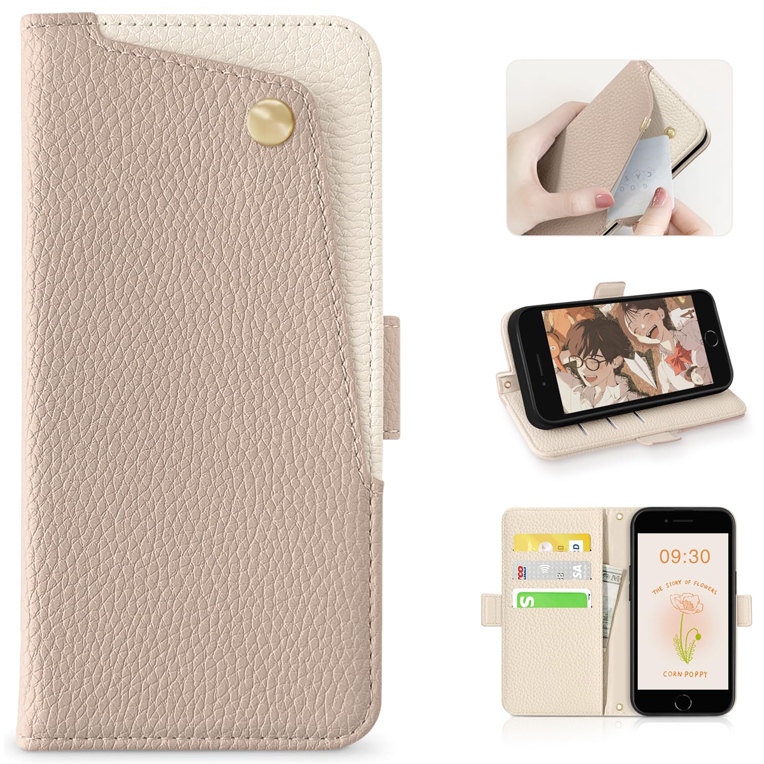 Amazon.co.jp: CASSYOOK 適合 iphone se ケース 手帳型 iphone se2/se3