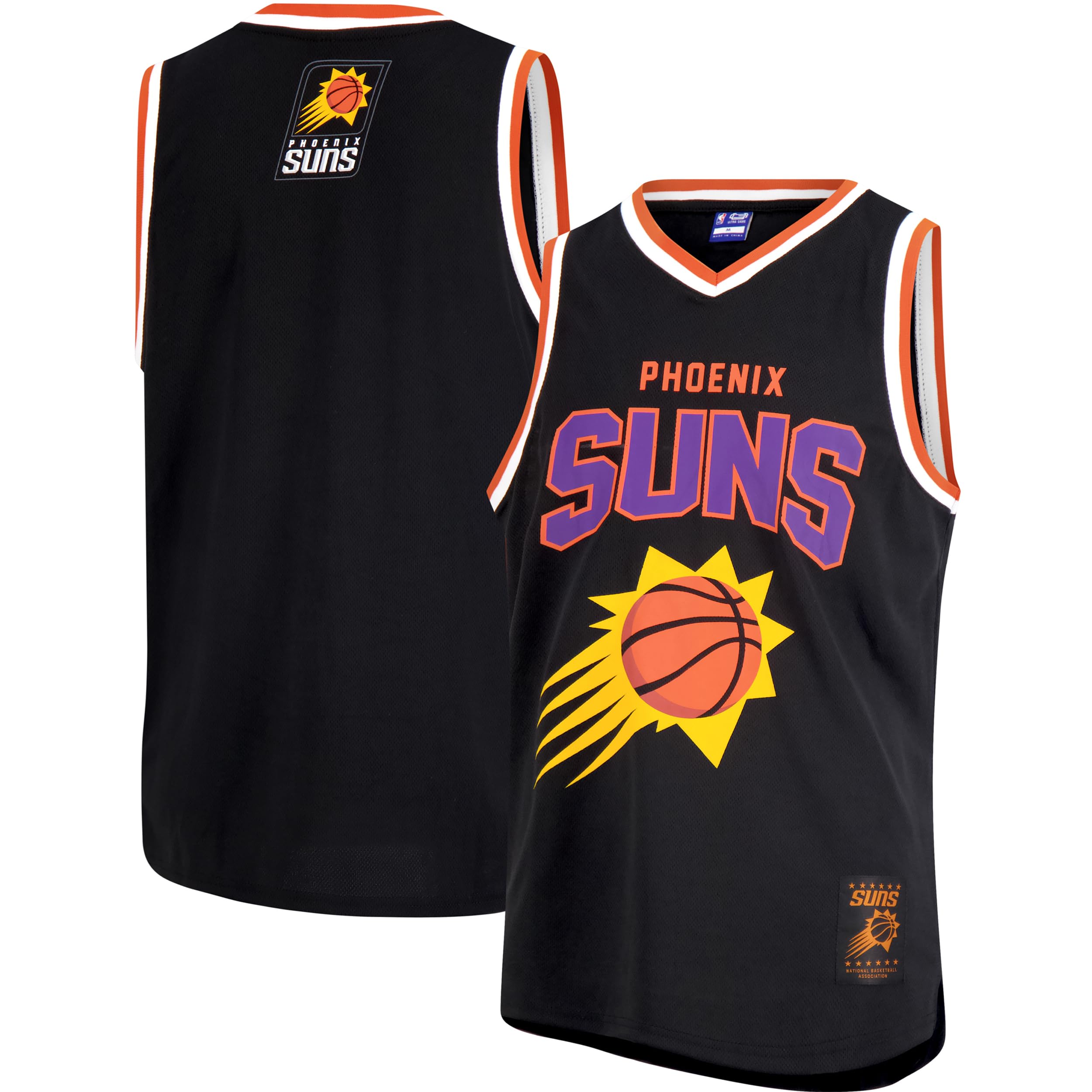 Ultra Game Men's NBA Official Super Soft Sleeveless Tank Top Muscle T-Shirt - Black