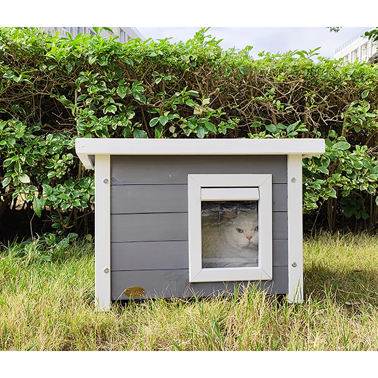 Amazon | 冬用の屋外キャットハウス、猫 ハウス、外猫ハウス 屋外用
