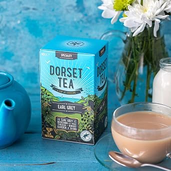Dorset Tea Earl Grey Tea Bags 4 Boxes x 20 (80 Total) 100% Rainforest Alliance