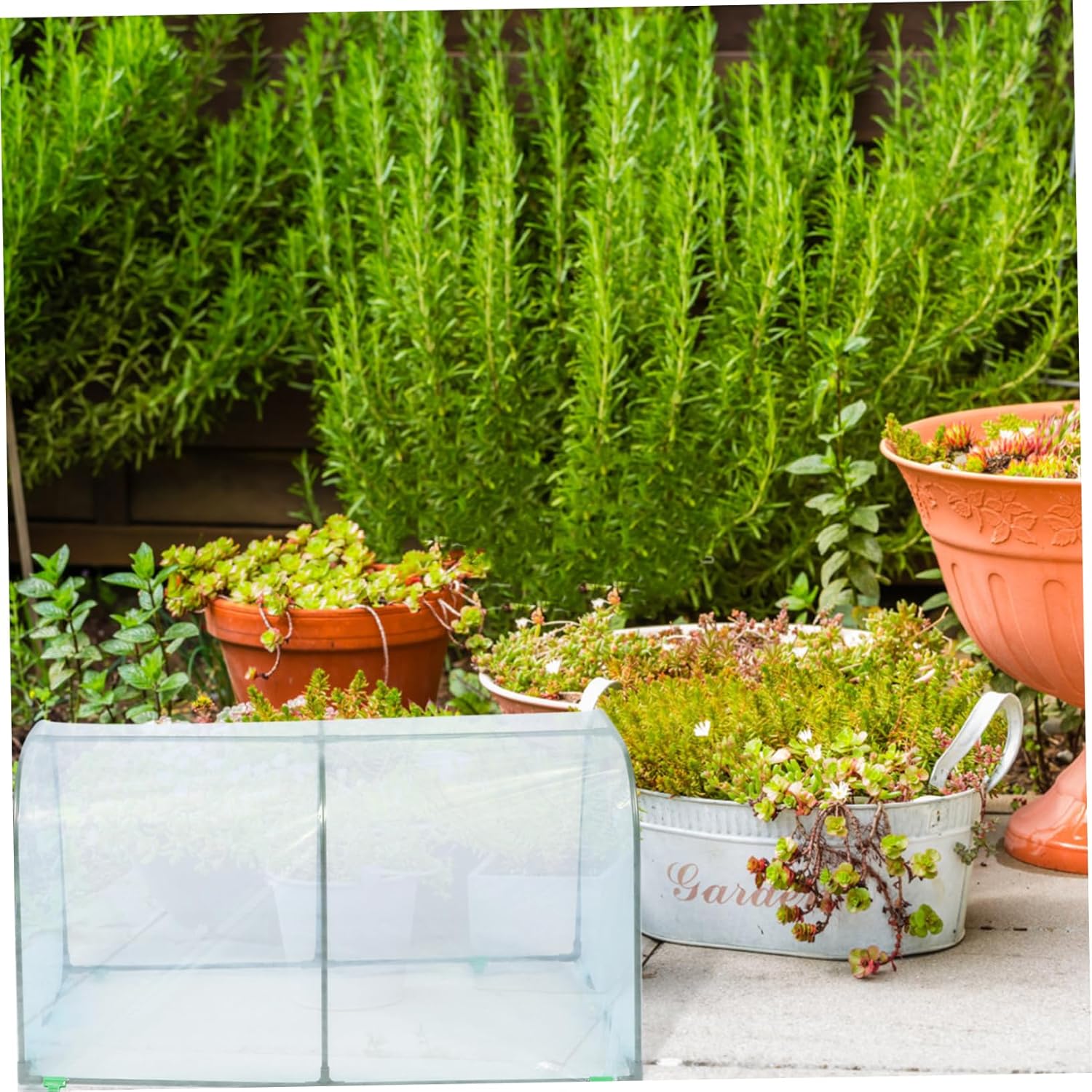 Transparent Garden Flower Shelter Heat Preservation Cover for DIY Plant Greenhouse Easy to Install Portable Winter Protection for Flowers and Plants