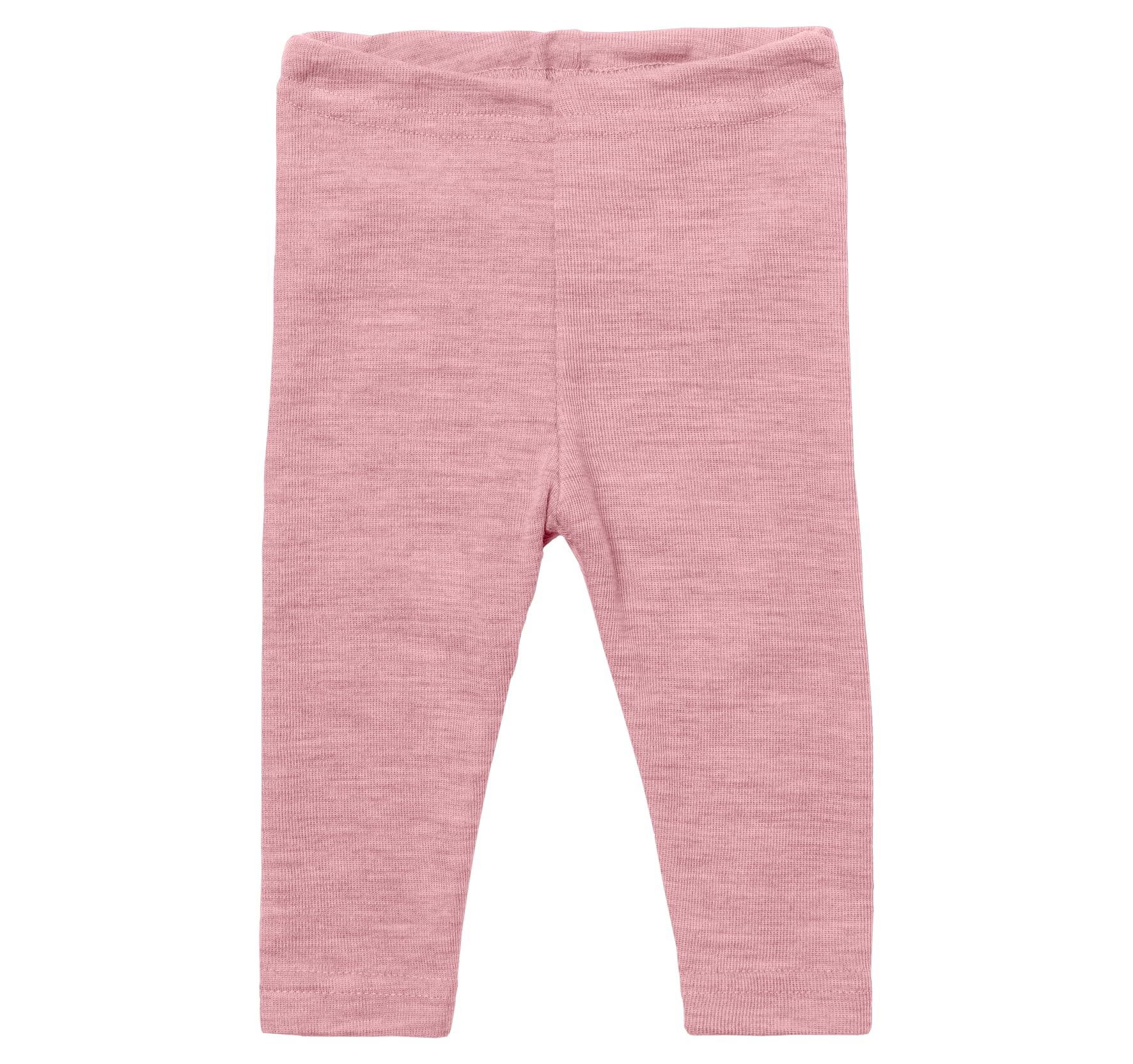 Engel Natural Merino Baby Leggings 100% Wool (kbT) IVN-Best Certified, Rosewood melange, 86/92 cm