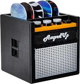 Pick-A-Palooza Mini suporte de palheta de amplificador de guitarra – exibição criativa para palhetas de guitarra, presente ideal para músicos, guitarristas e entusiastas da música, ótima decoração de