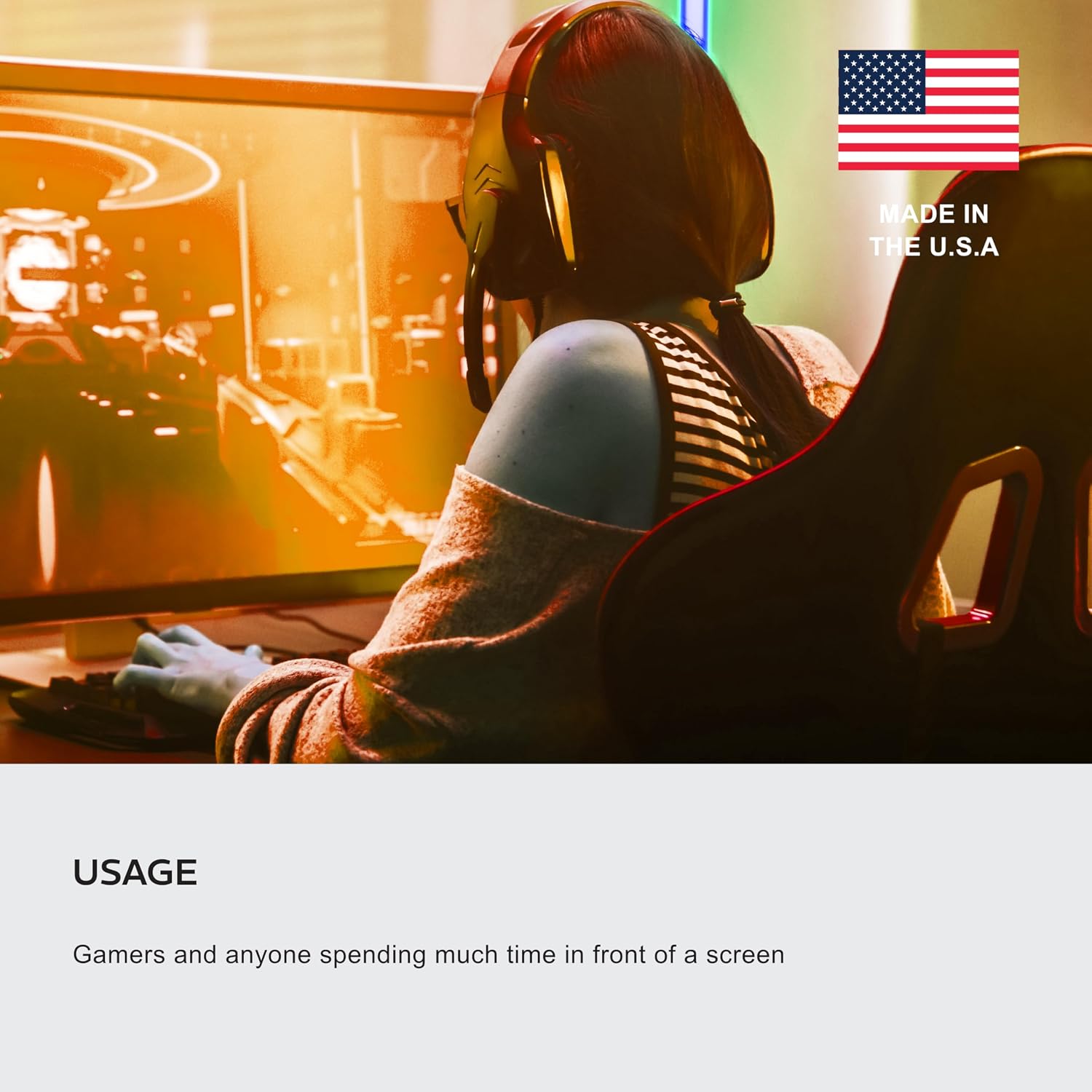 NoIR Blue Light Blocking Gaming Glasses, Full UV Protection, Anti Eyestrain & UV Glare Protection for Gaming & Screen Use