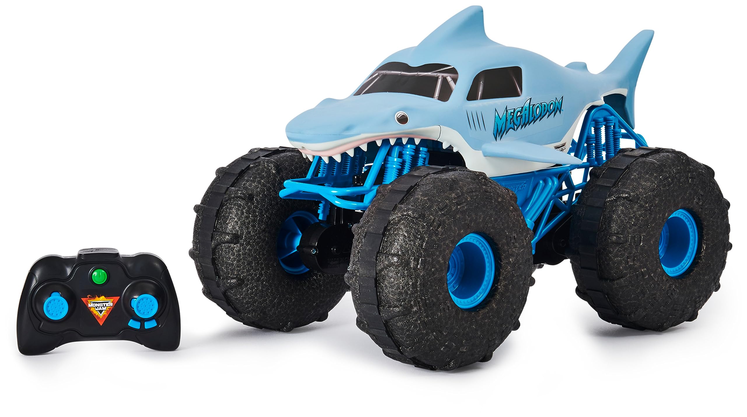 Monster Jam Megalodon Storm, Veicolo Radiocomandato 1:15, RC per Tutti i Terreni, Giocattolo Bambini 4+ Anni