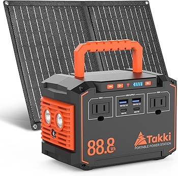 Takki 150W峰值太阳能发电机便携式应急电源站