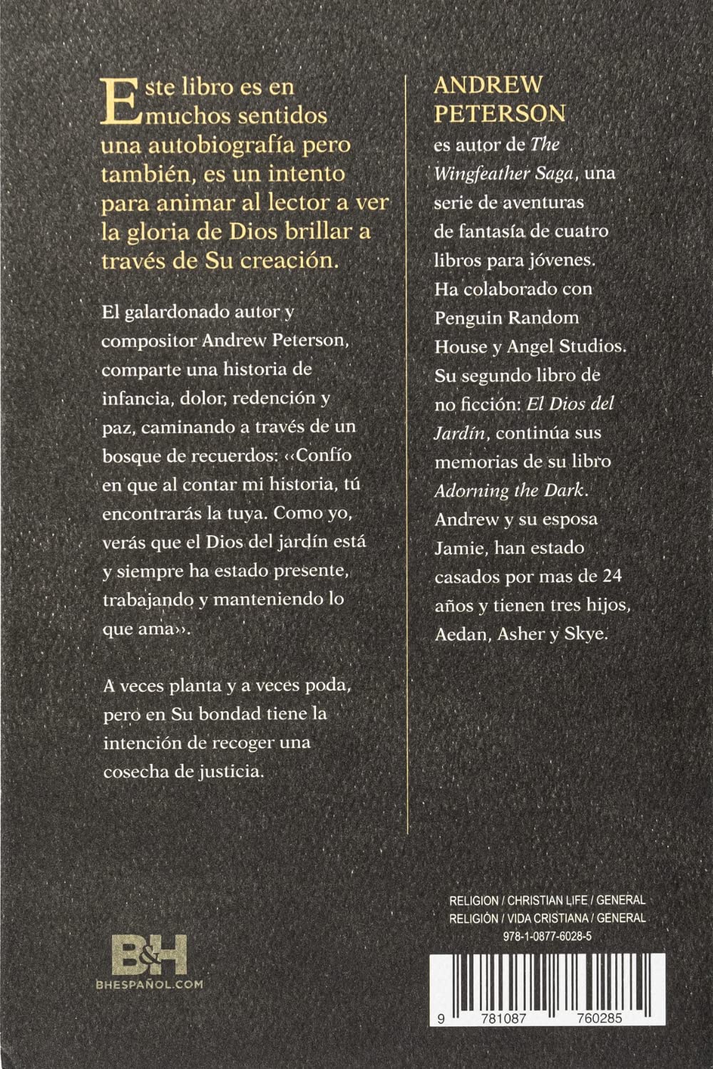 El Dios del jardín | The God of The Garden (Spanish Edition)