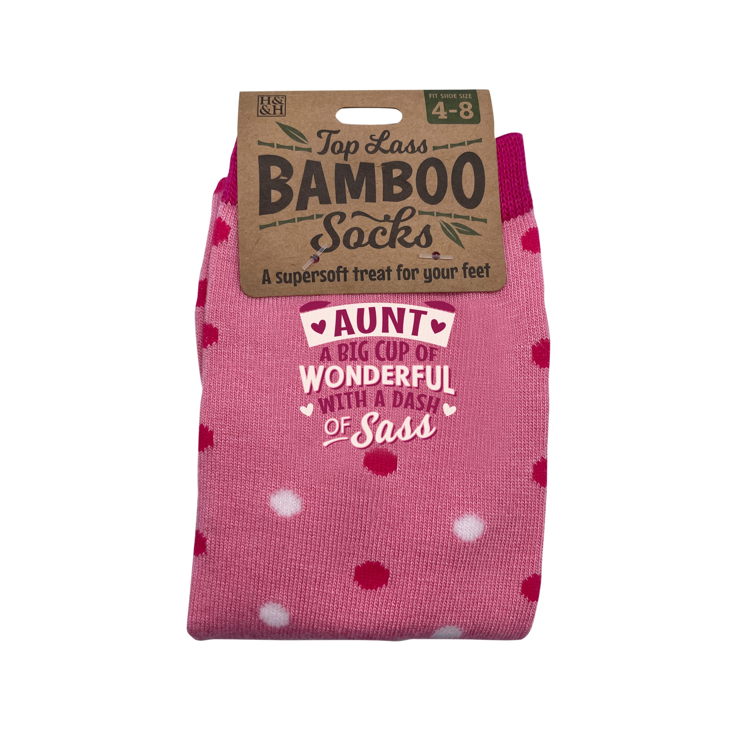 budget gifts Top Lass Women Aunt Socks A Natural Bamboo Treat Ladies Auntie