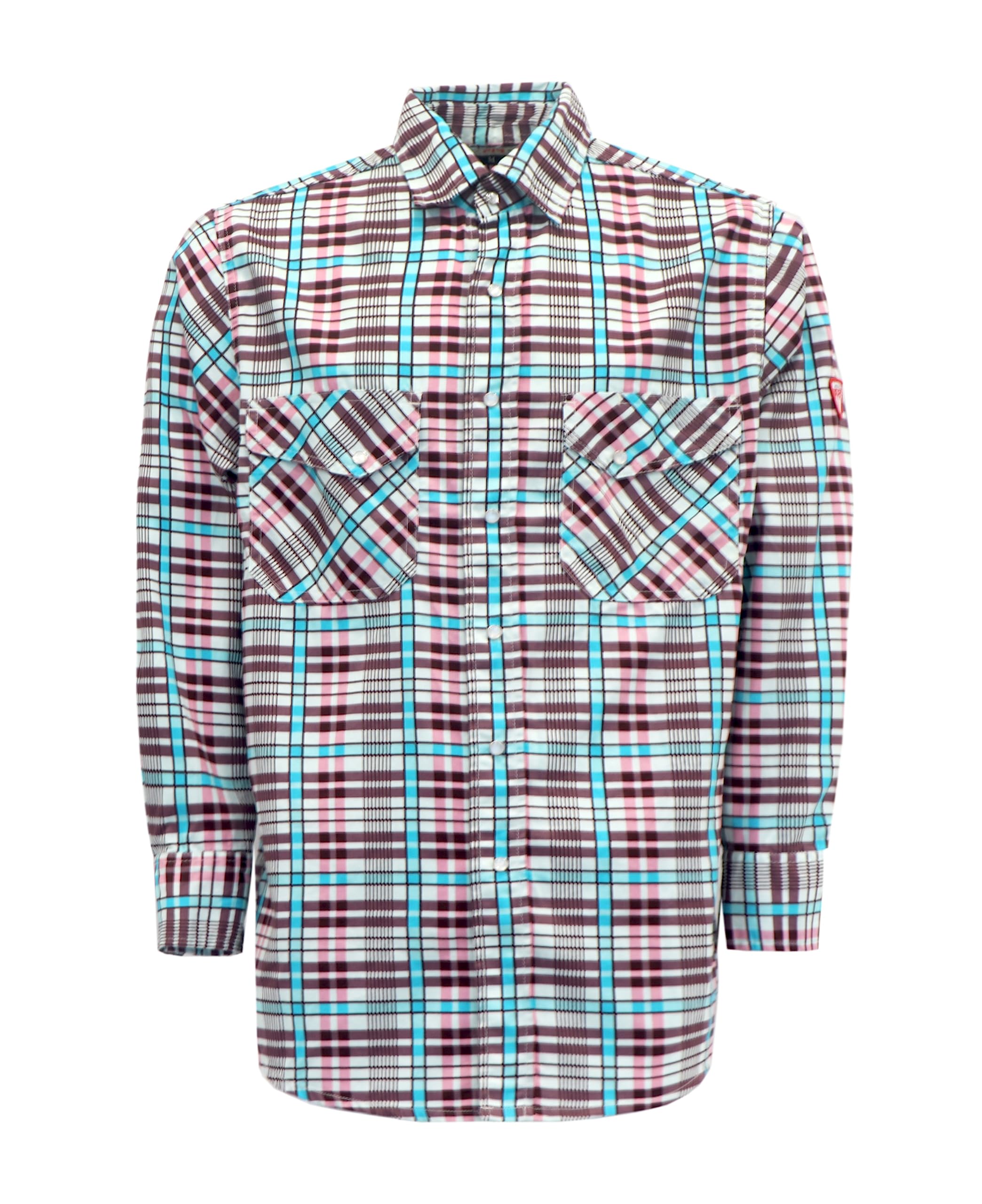 TICOMELA FR Shirt for Men Flame Resistant Shirts 6.5oz Light Weight Plaid Men's Fire Retardant Shirts