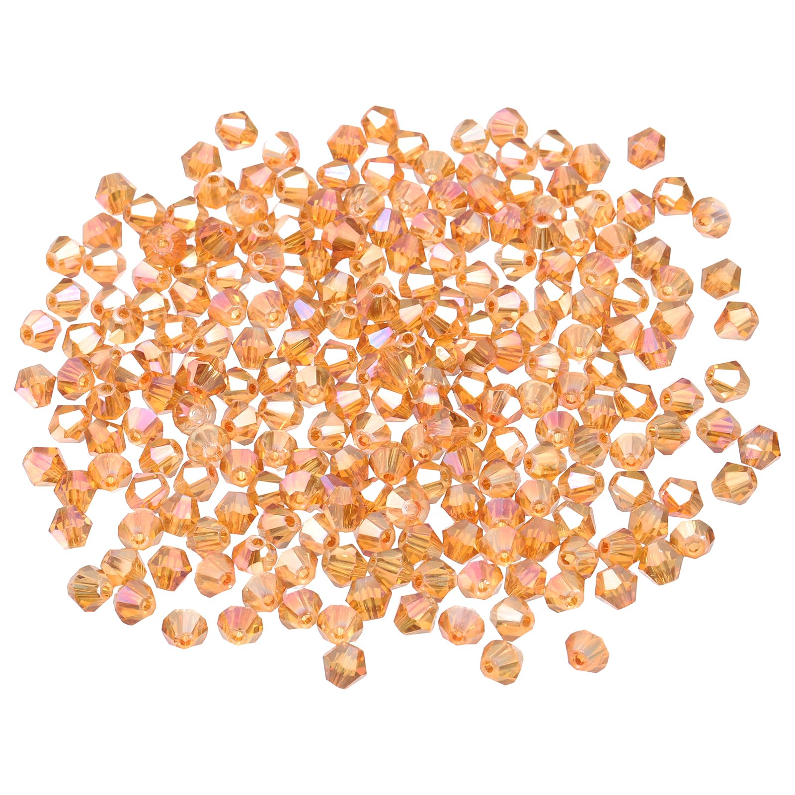 PATIKIL 1000pcs 4mm Bicone Glass Crystal Beads