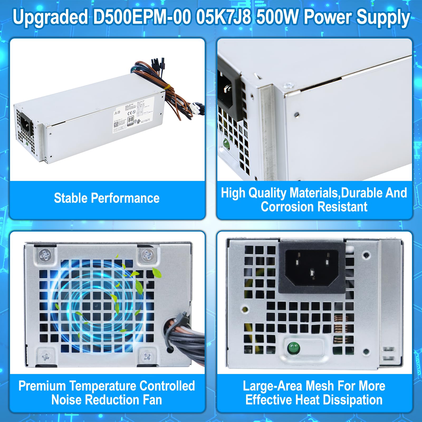 Amazon | S-Union アップグレード D500EPM-00 500W 電源 H500EPM-00